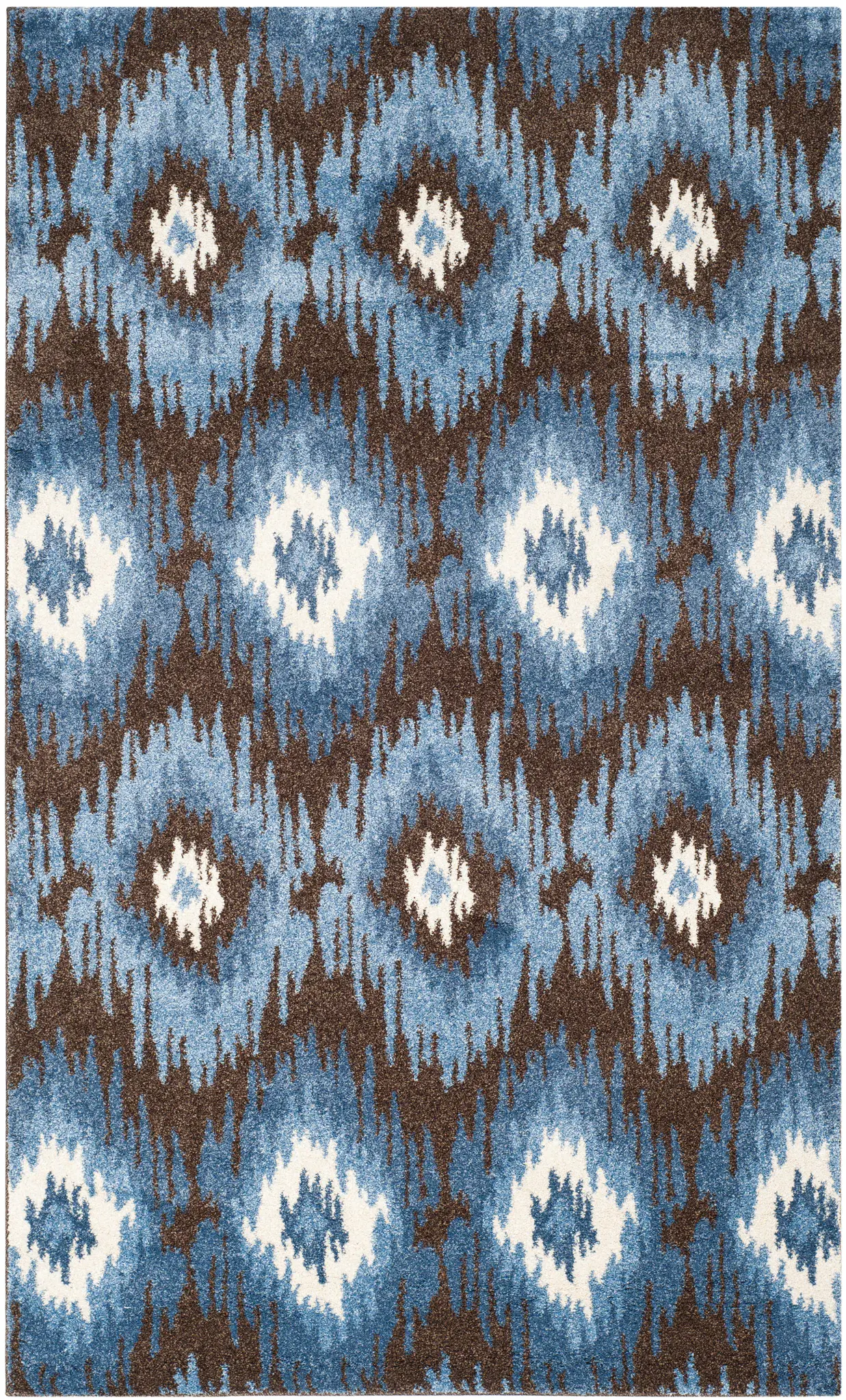 Retro Ikat Diamond Rug