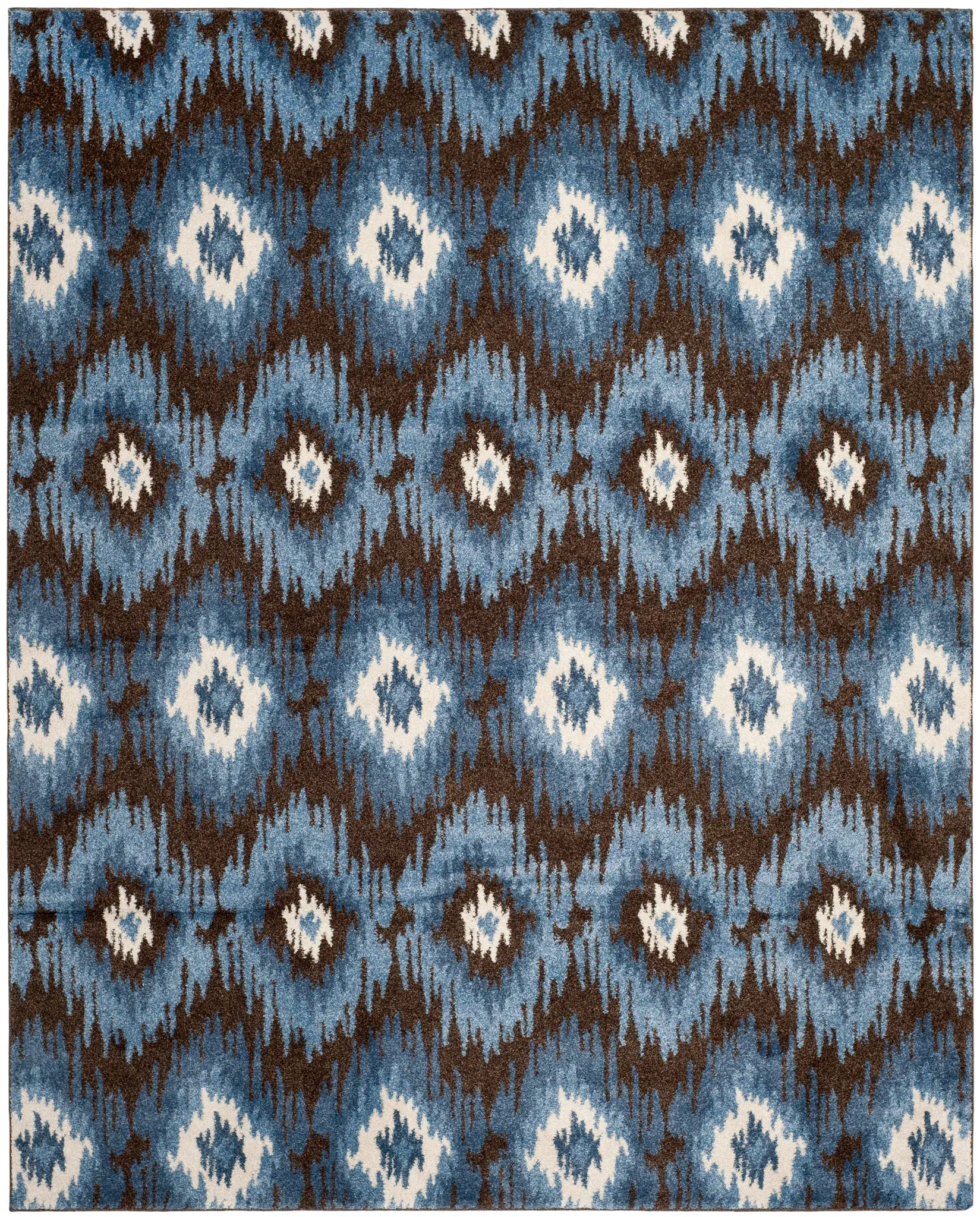 Retro Ikat Diamond Rug