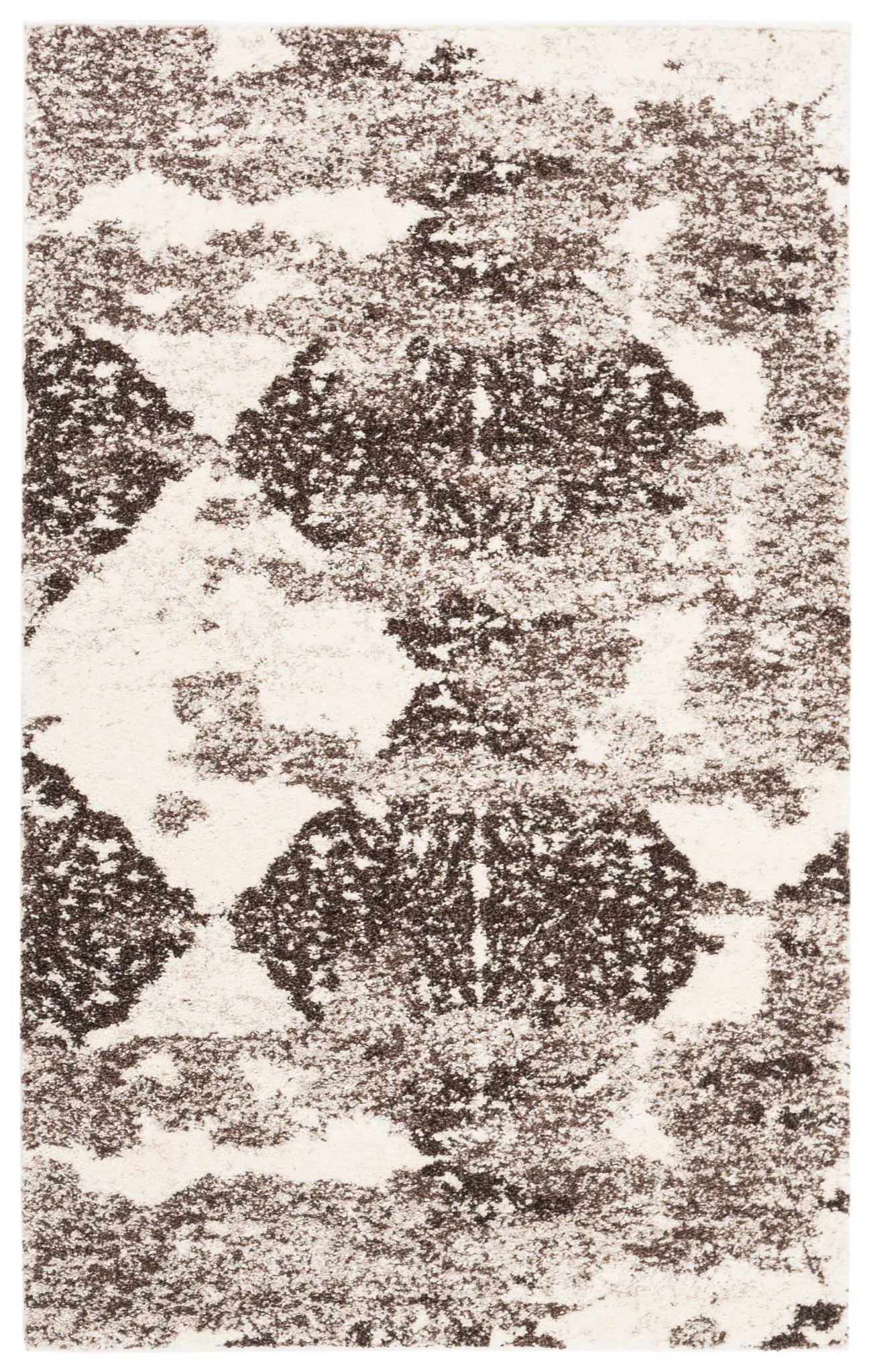 Retro Modern Distressed Medallion Rug