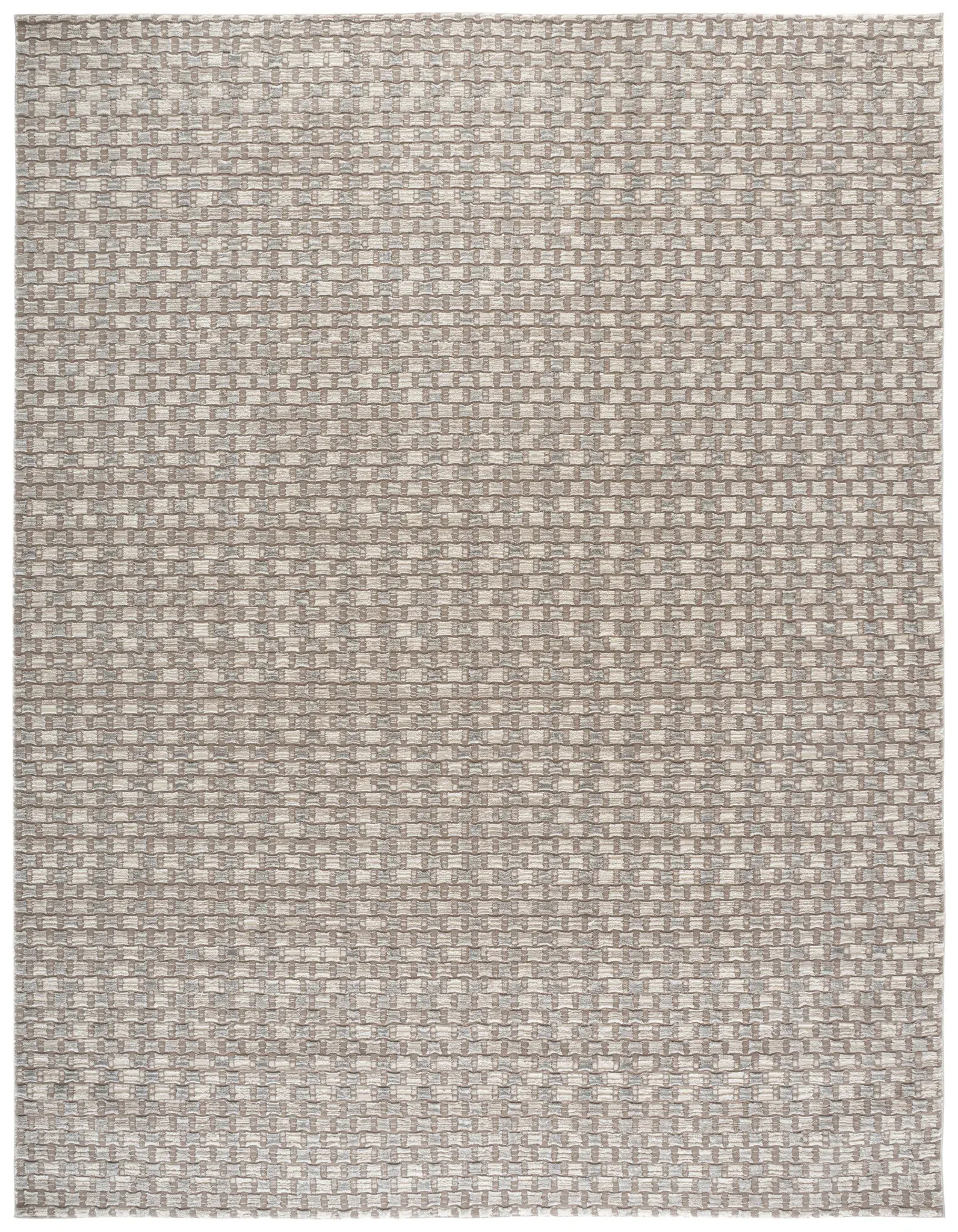 Revive Textured Grid Rug