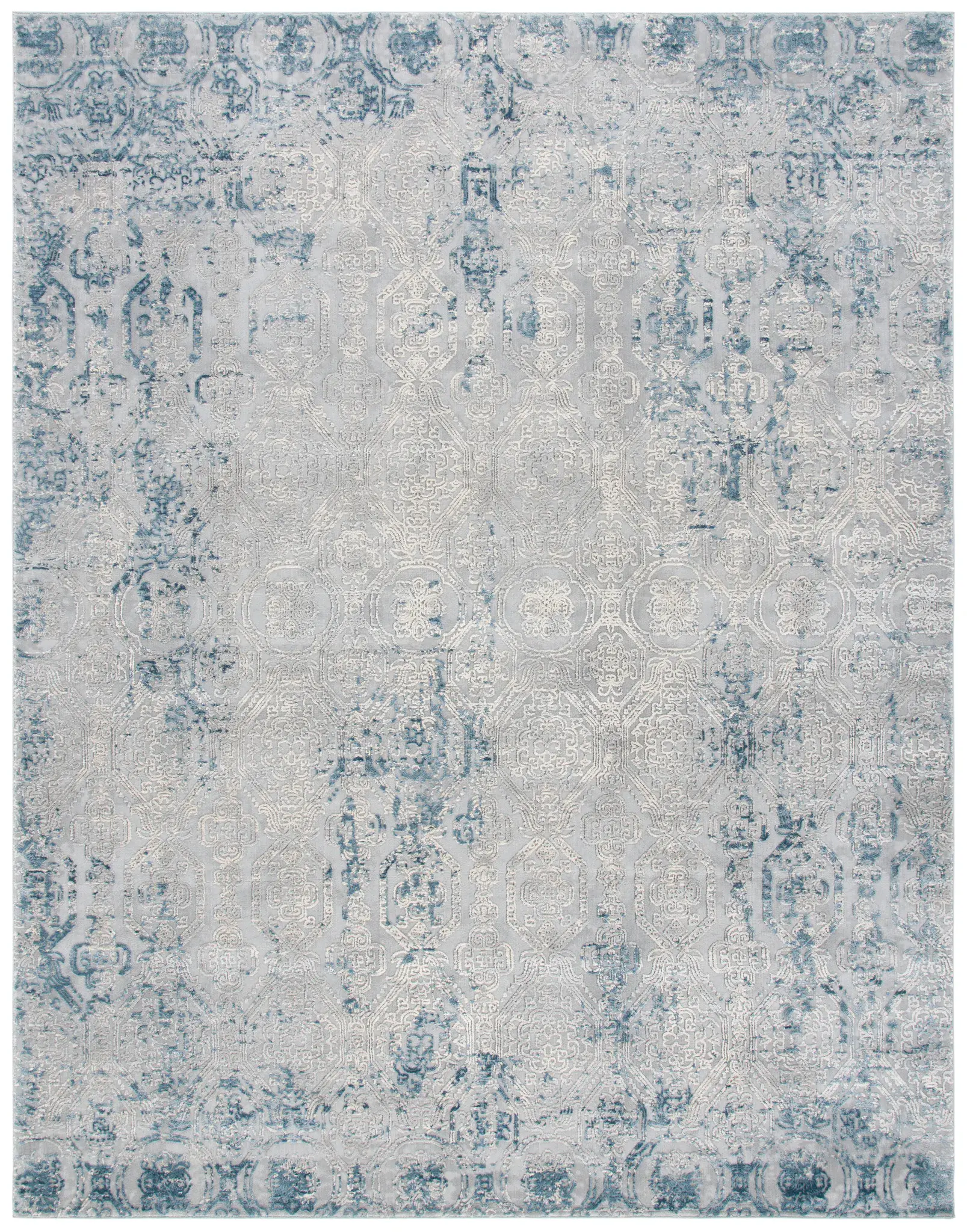 Reflection Distressed Tile Rug