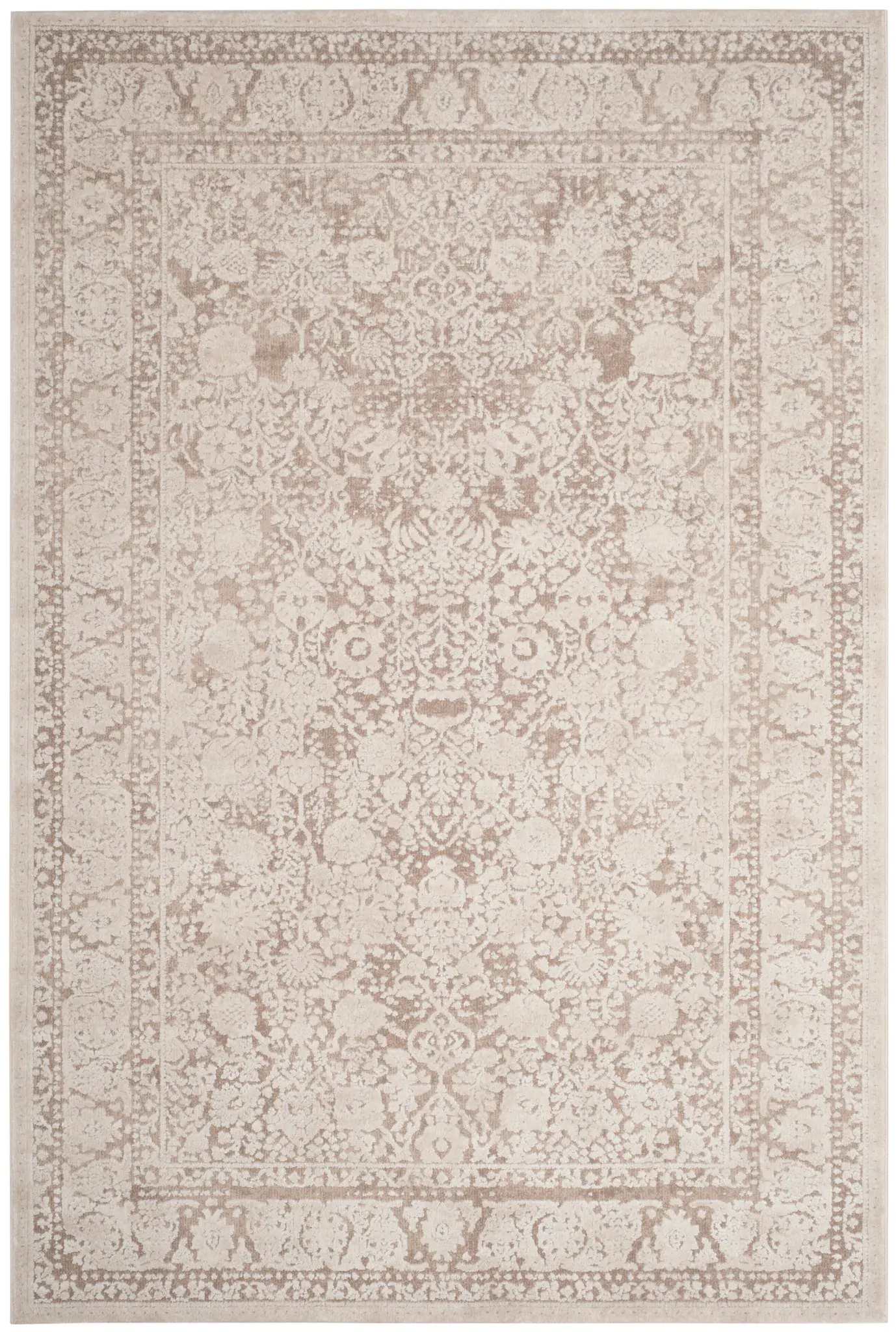 Reflection Faded Floral Allover Rug