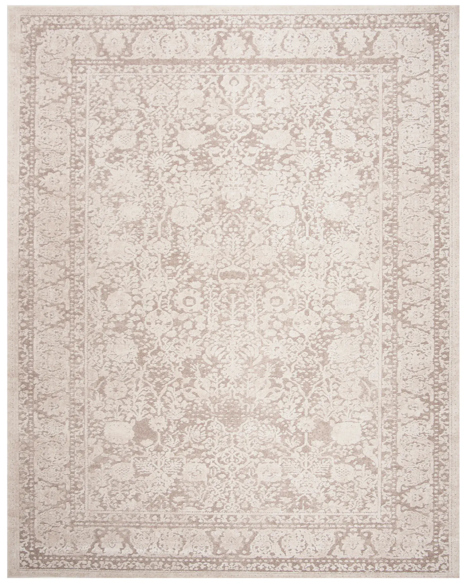 Reflection Faded Floral Allover Rug