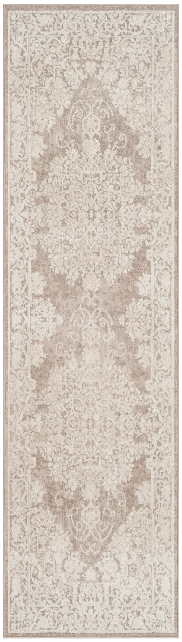 Reflection Faded Floral Border Rug