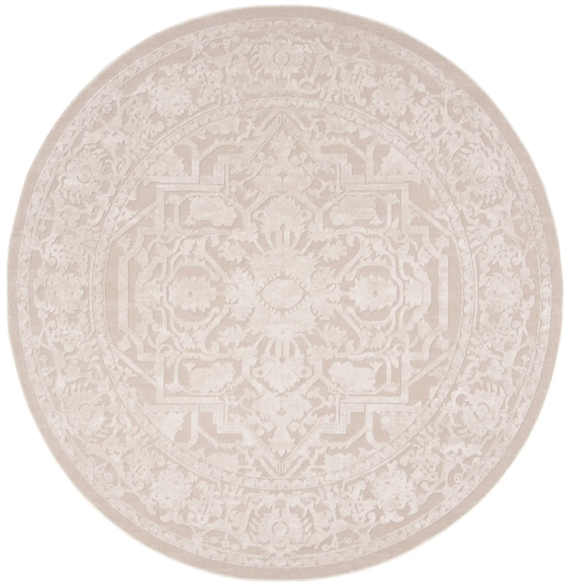 Reflection Faded Diamond Medallion Rug