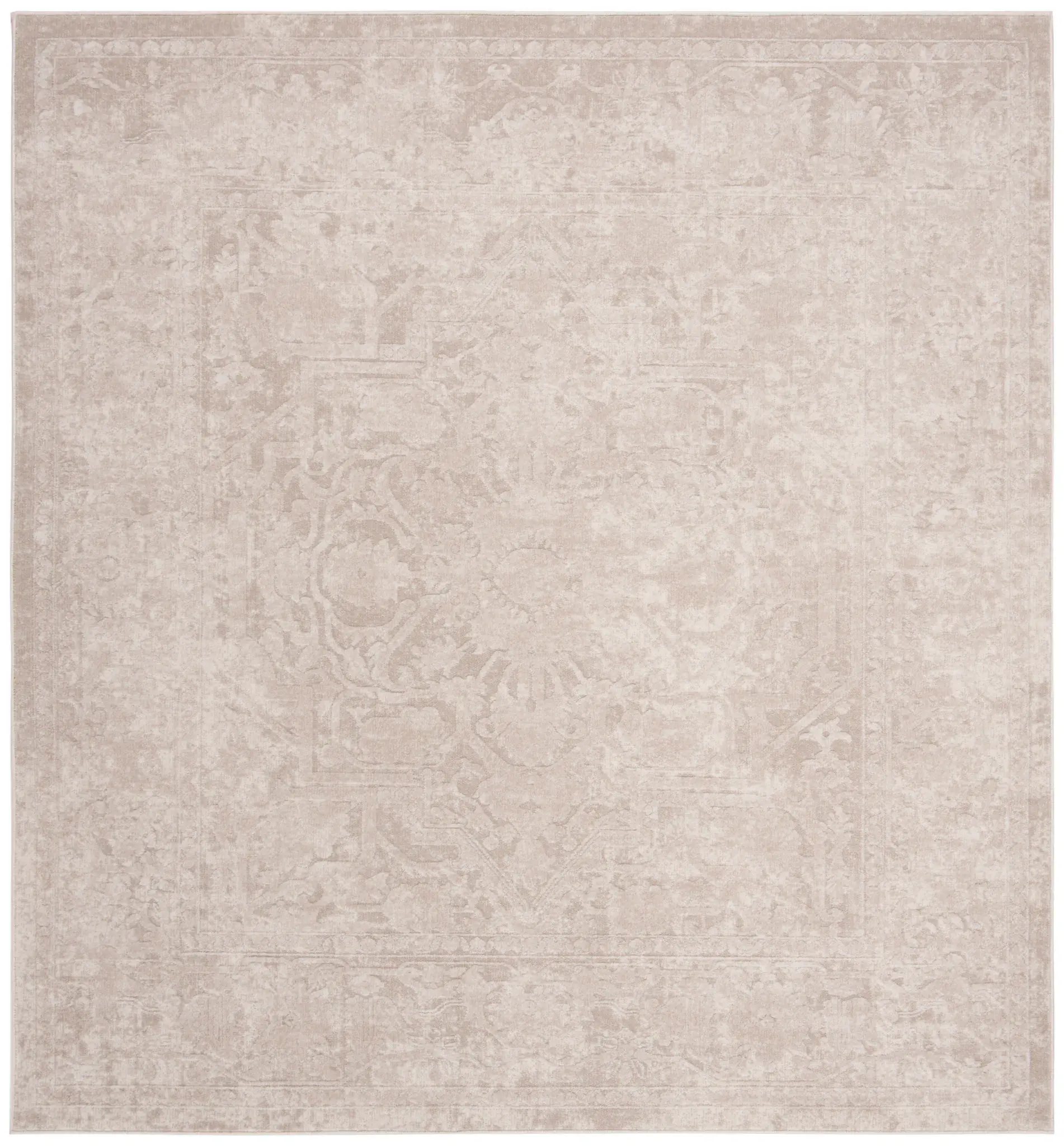 Reflection Faded Diamond Medallion Rug