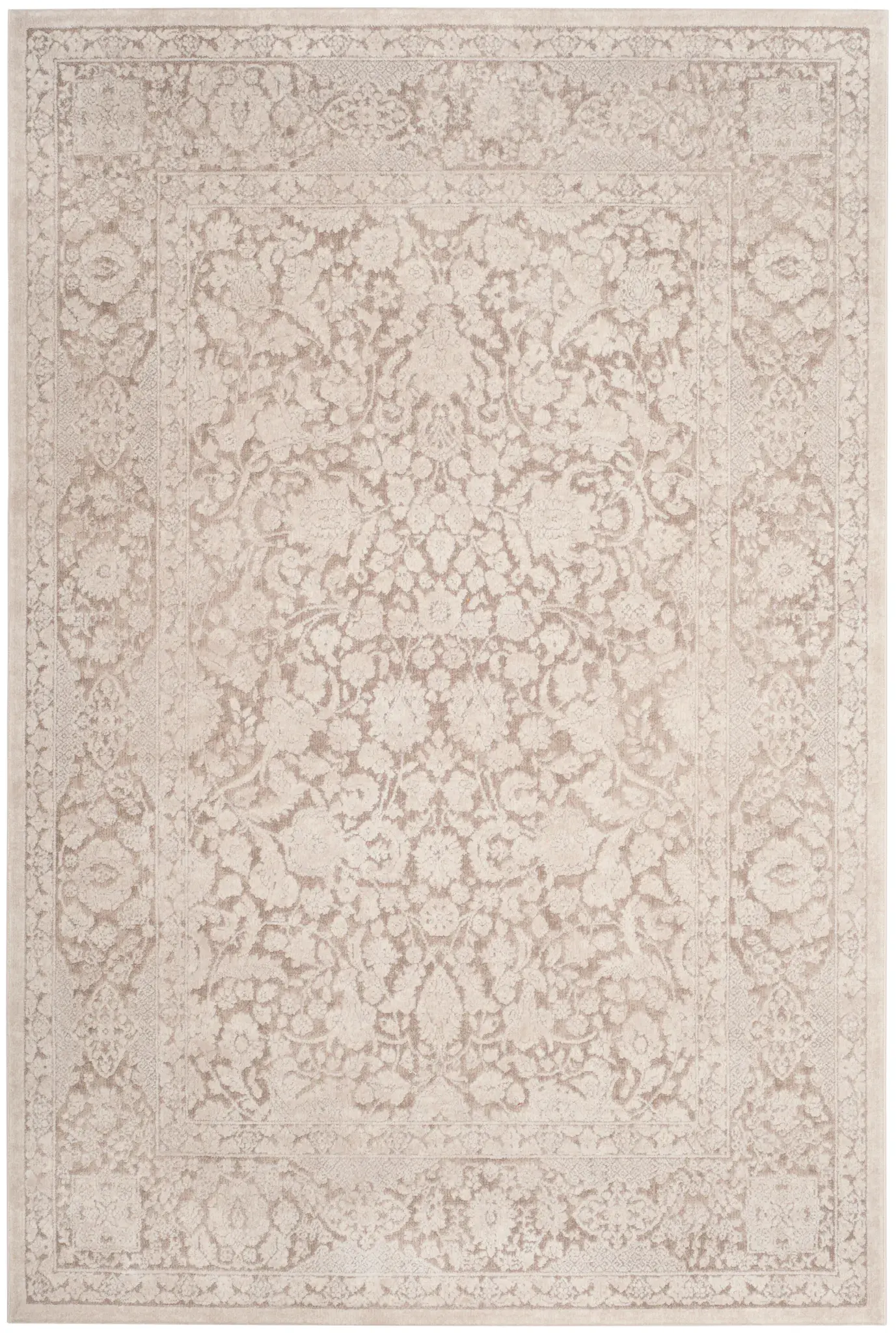 Reflection Bordered Floral Rug