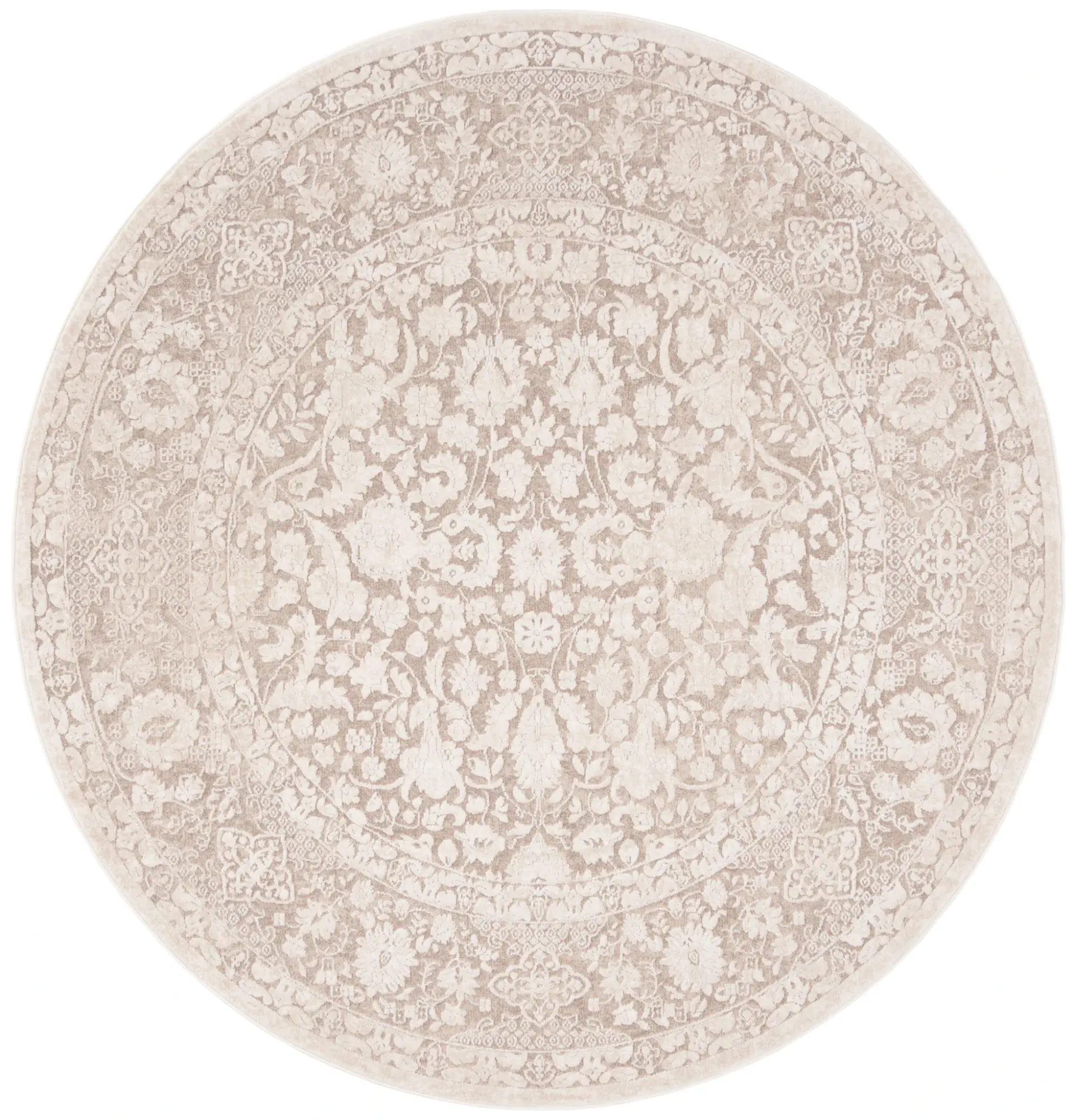 Reflection Bordered Floral Rug
