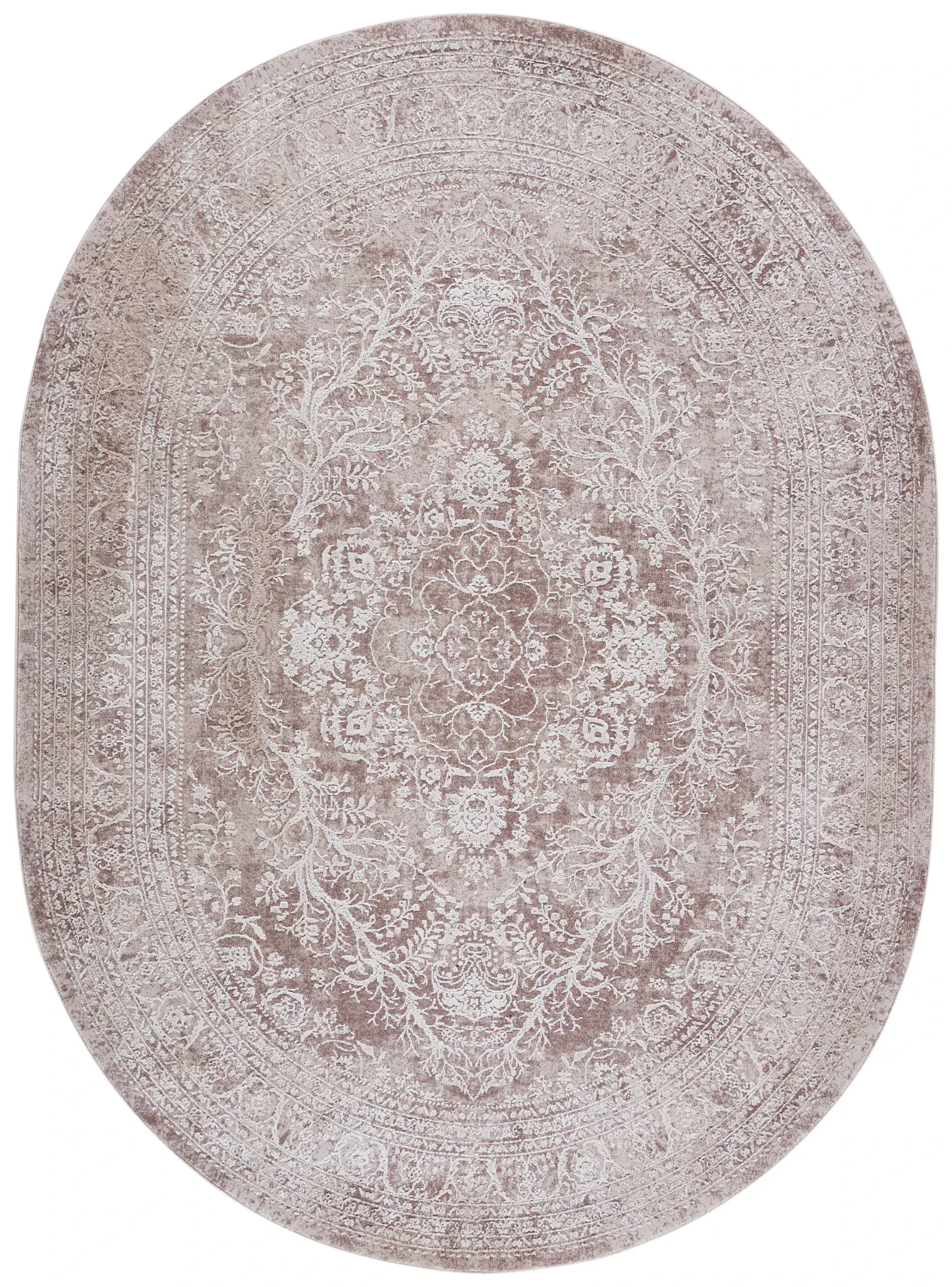 Reflection Distressed Medallion Rug