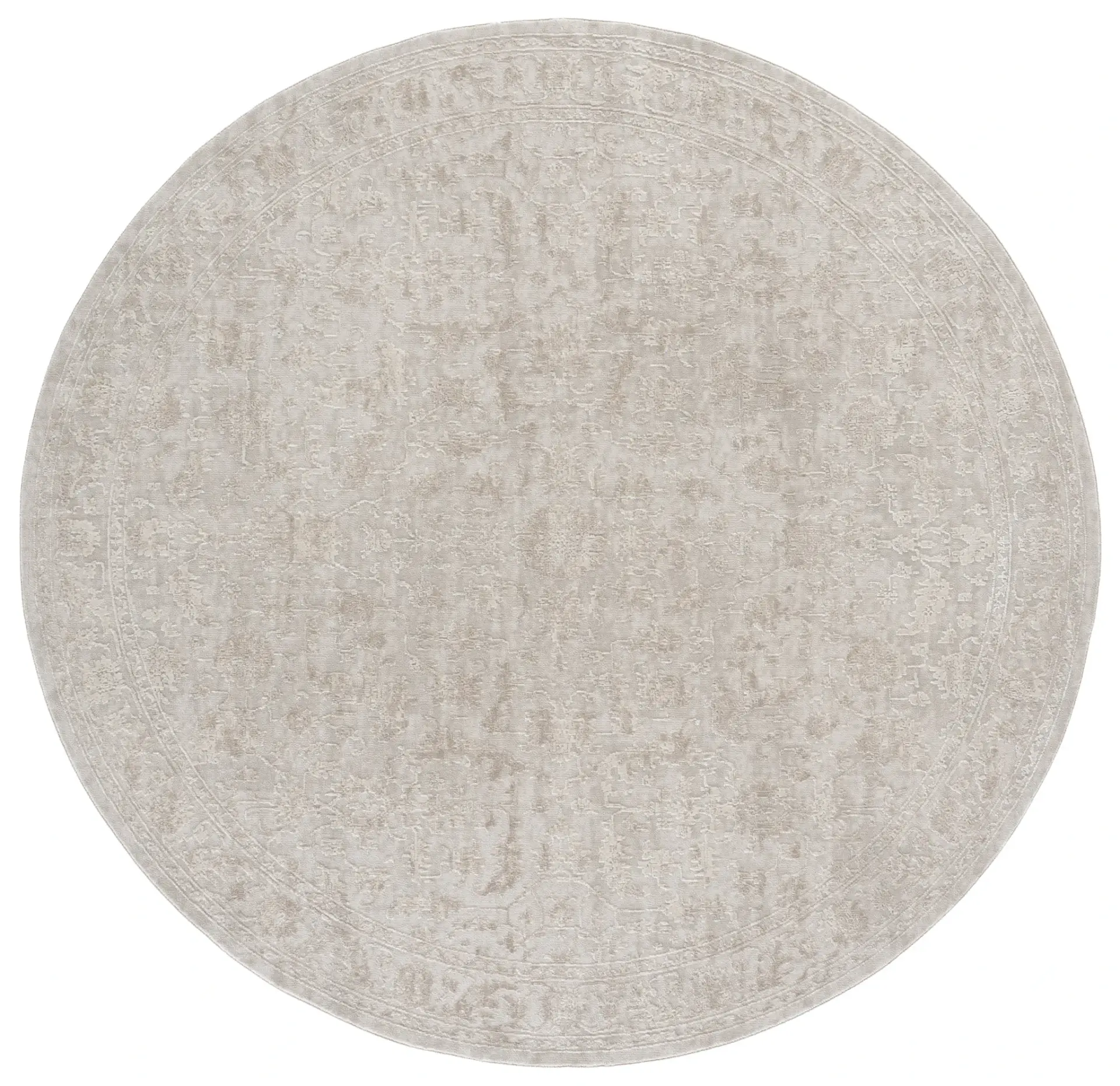 Reflection Evoke Distressed Floral Border Rug