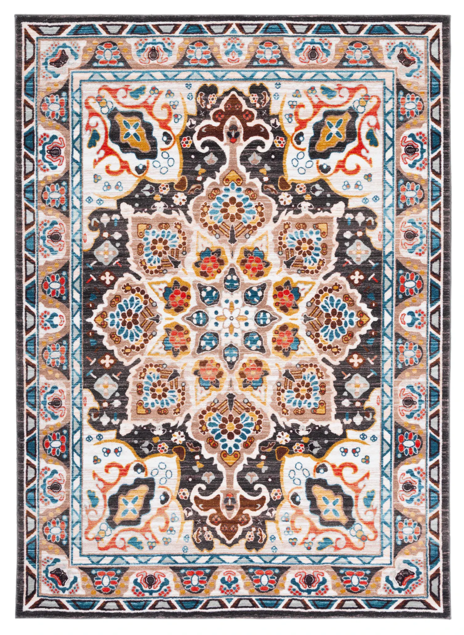 Riviera Medallion Washable Rug