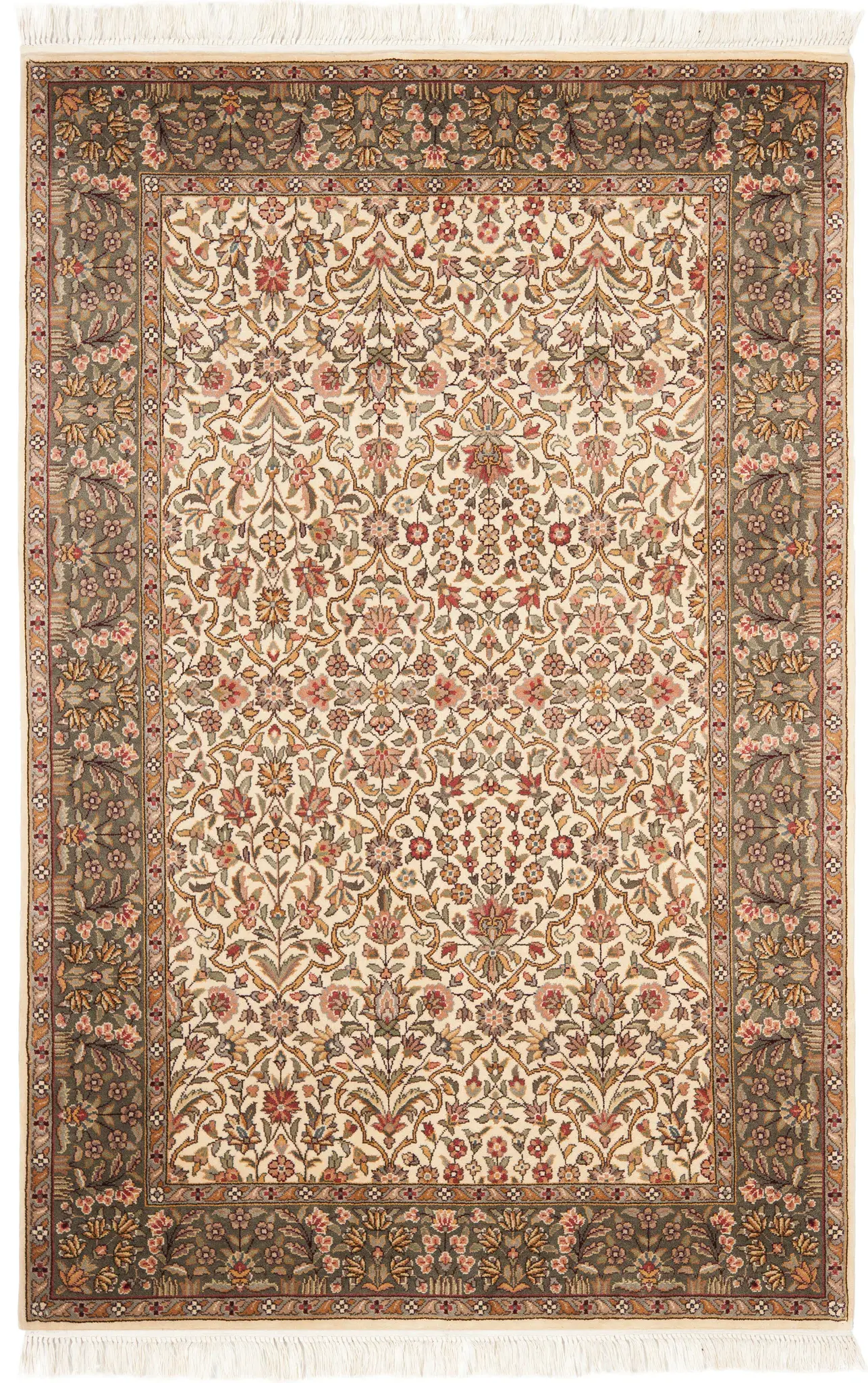 Florence Scroll Medallion Hand-Knotted Wool Rug