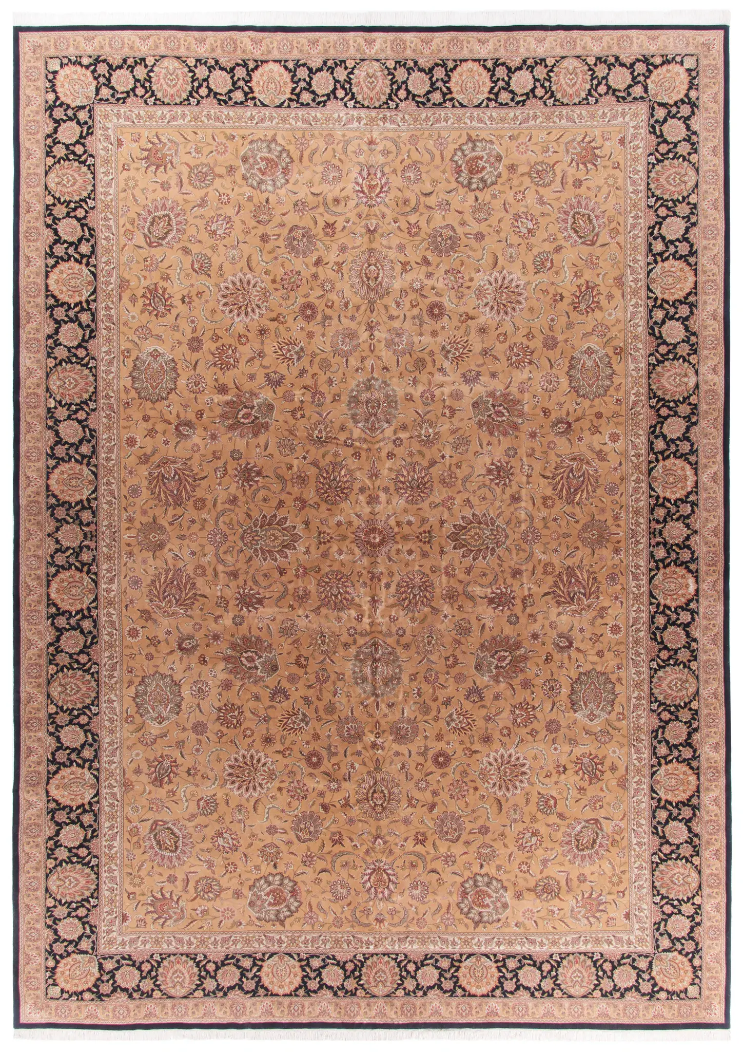 Royal Kerman Ornamental Hand-Knotted Wool Rug