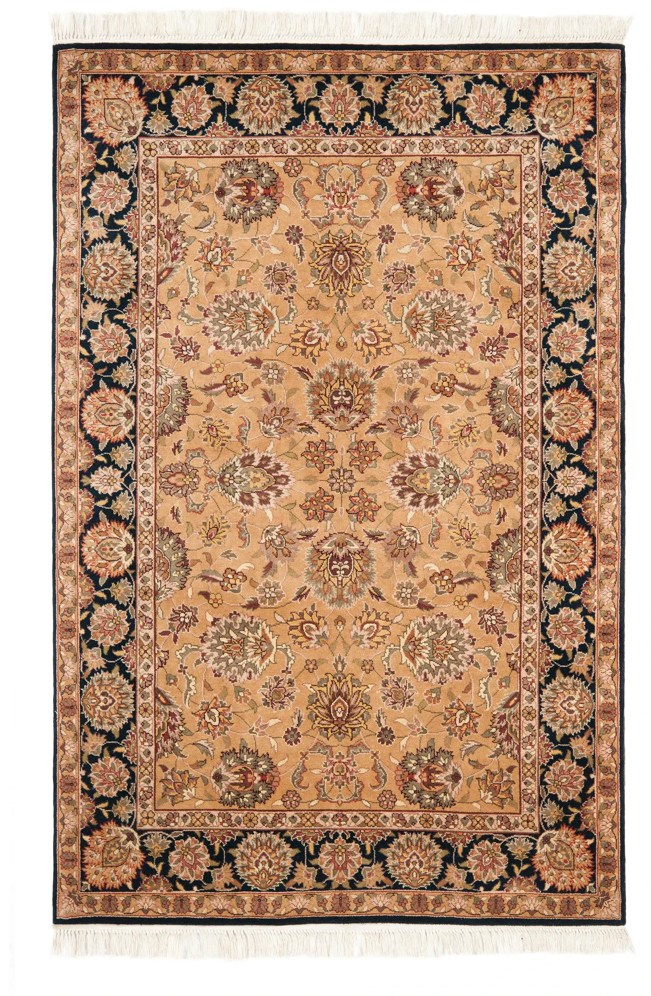 Royal Kerman Ornamental Hand-Knotted Wool Rug