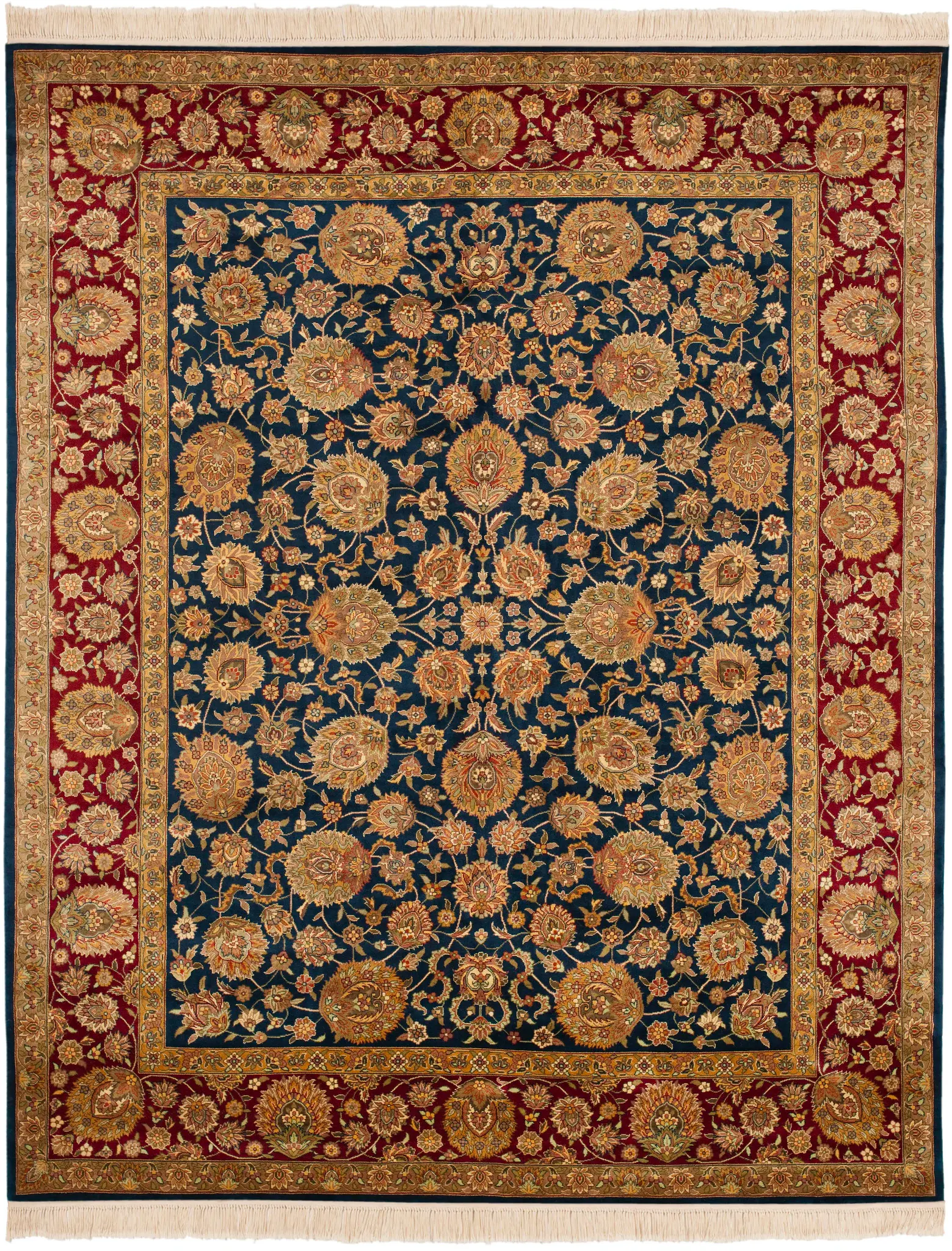 Royal Kerman Ornamental Hand-Knotted Wool Rug