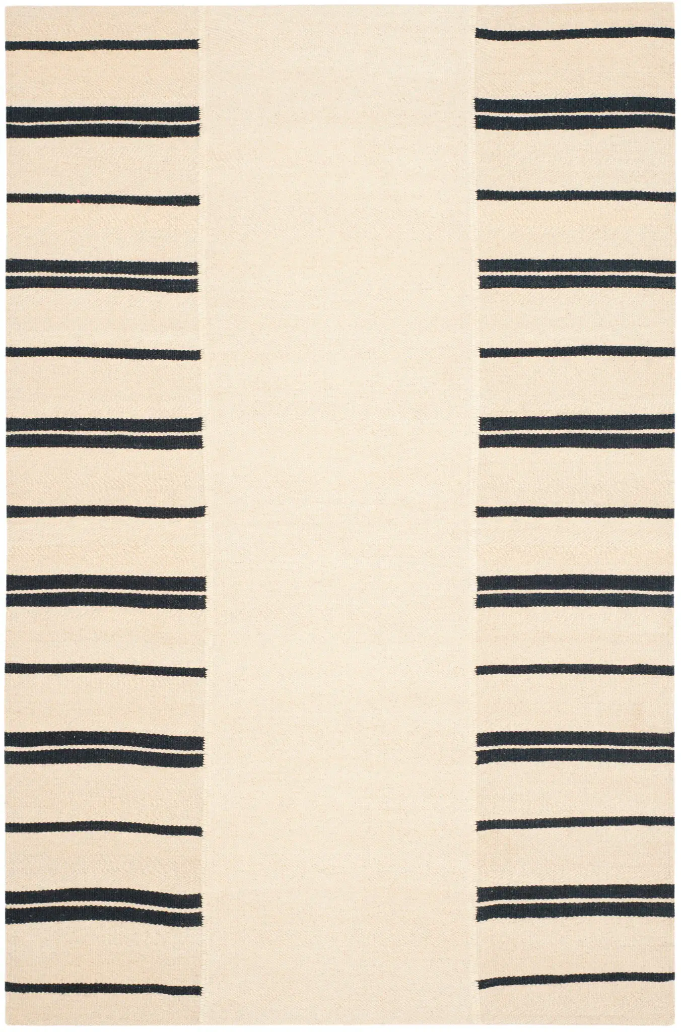 Ralph Lauren Brett Stripe Patch Hand-Woven Wool Rug