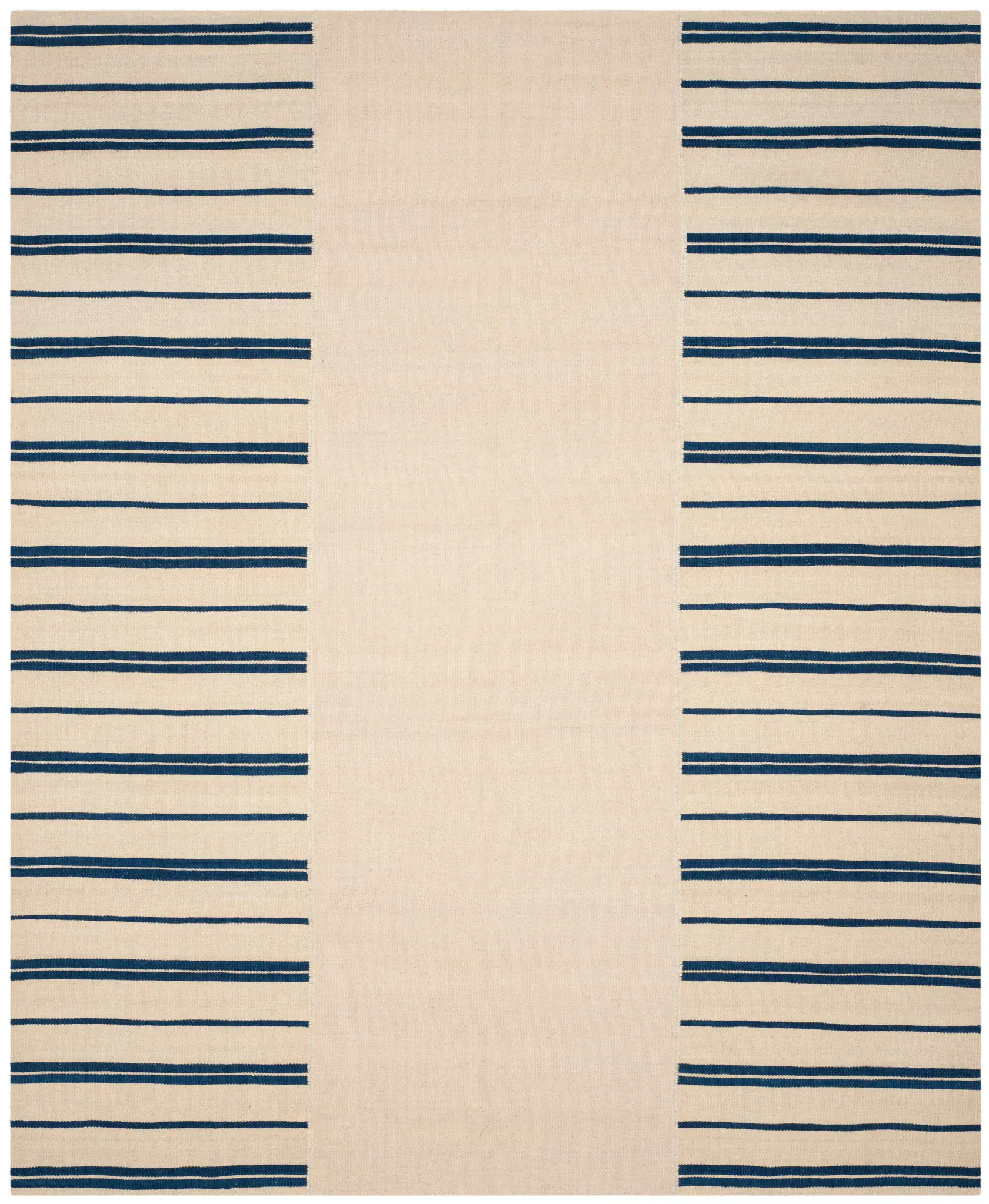 Ralph Lauren Brett Stripe Patch Hand-Woven Wool Rug