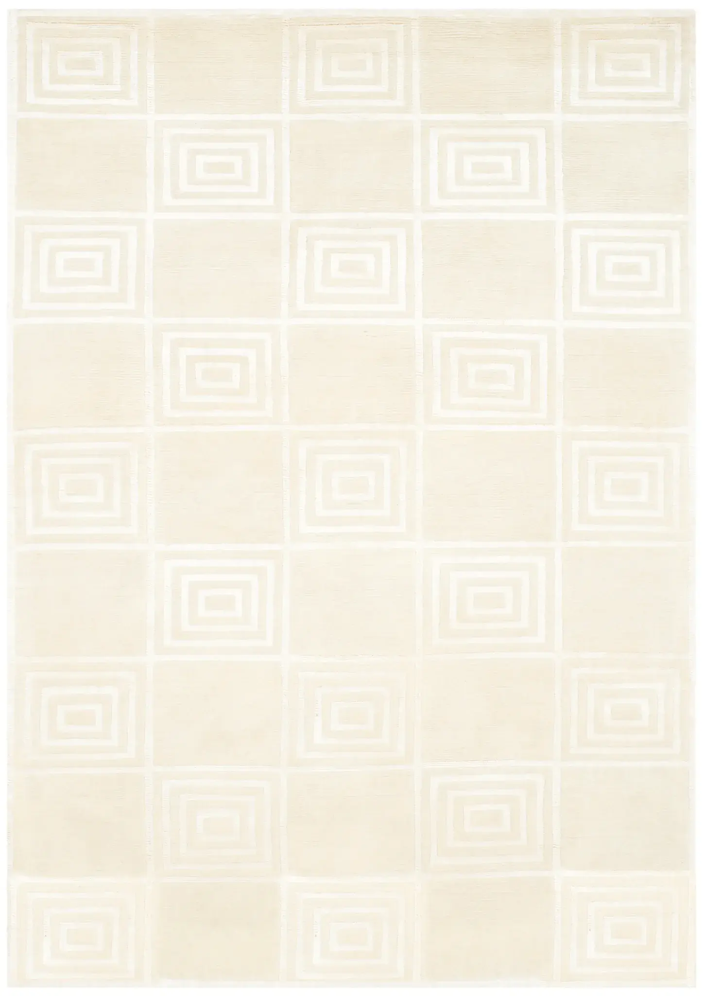 Ralph Lauren Alistair Tiles Concentric Squares Hand-Knotted Rug