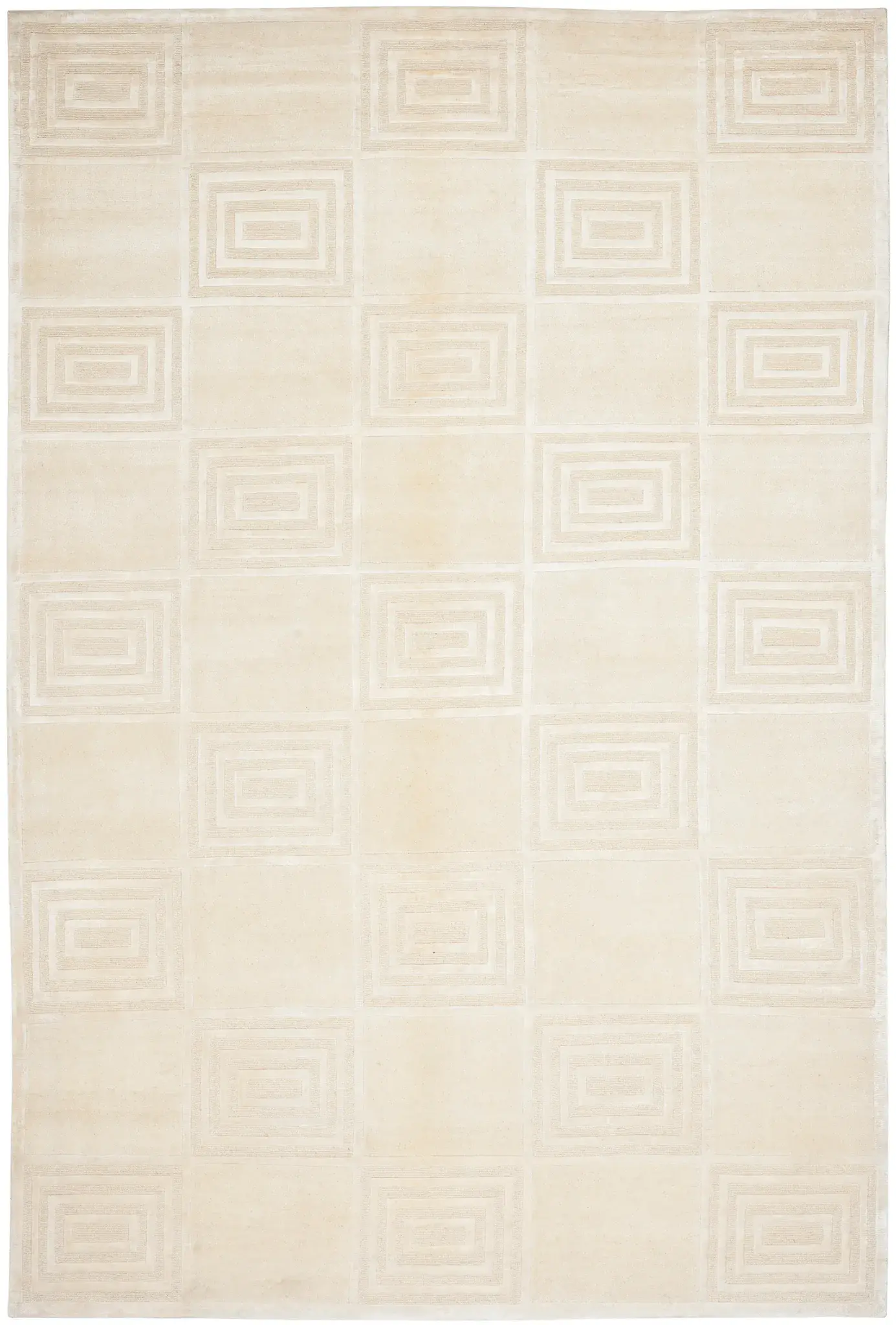 Ralph Lauren Alistair Tiles Concentric Squares Hand-Knotted Rug