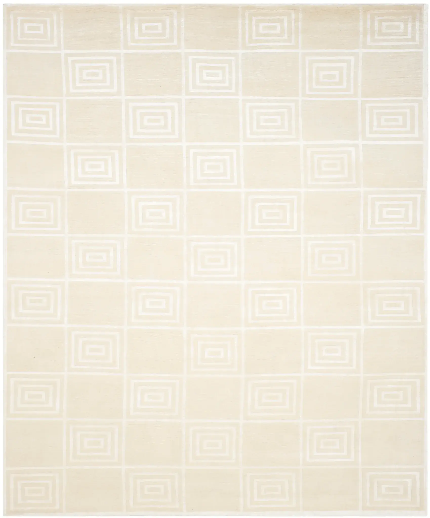 Ralph Lauren Alistair Tiles Concentric Squares Hand-Knotted Rug