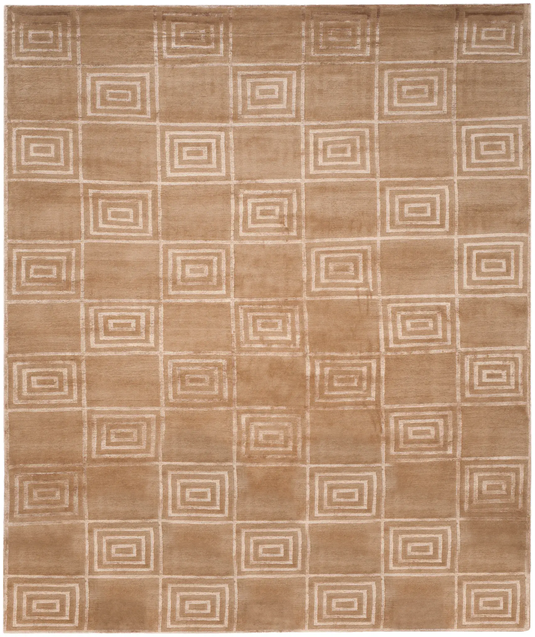 Ralph Lauren Alistair Tiles Concentric Squares Hand-Knotted Rug