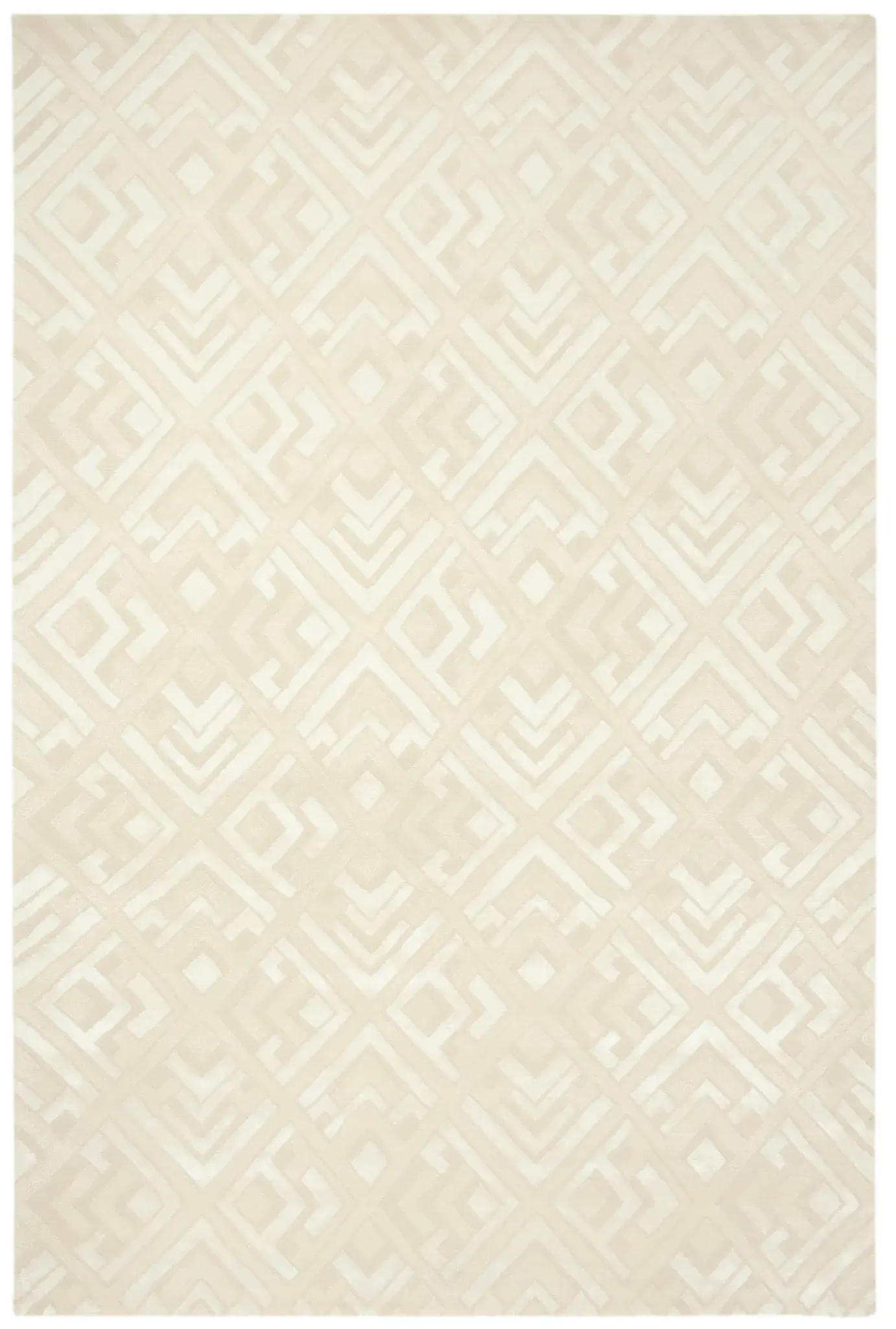 Ralph Lauren Deco Bas Interlocking Diamond Hand-Knotted Rug