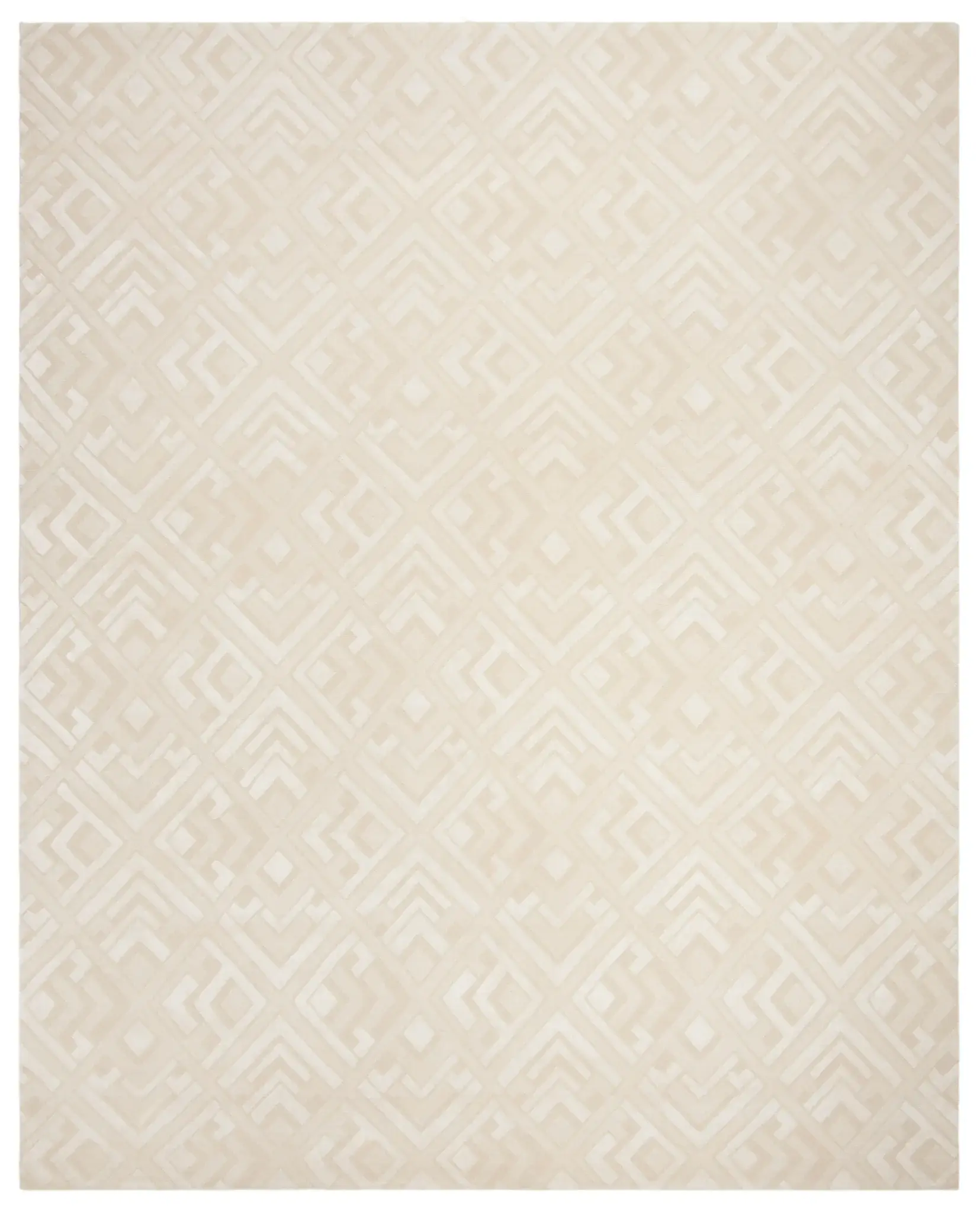 Ralph Lauren Deco Bas Interlocking Diamond Hand-Knotted Rug