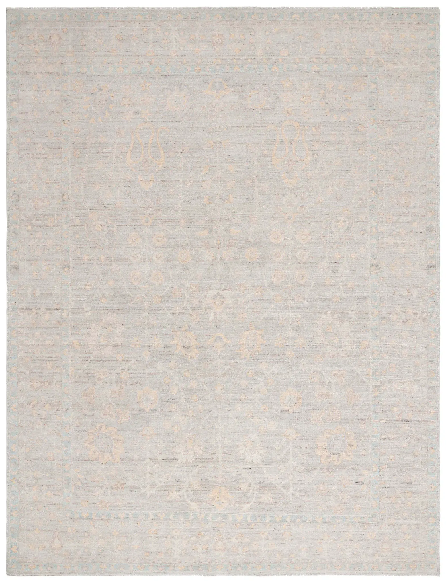 Ralph Lauren Faded Floral Hand-Knotted Wool Rug