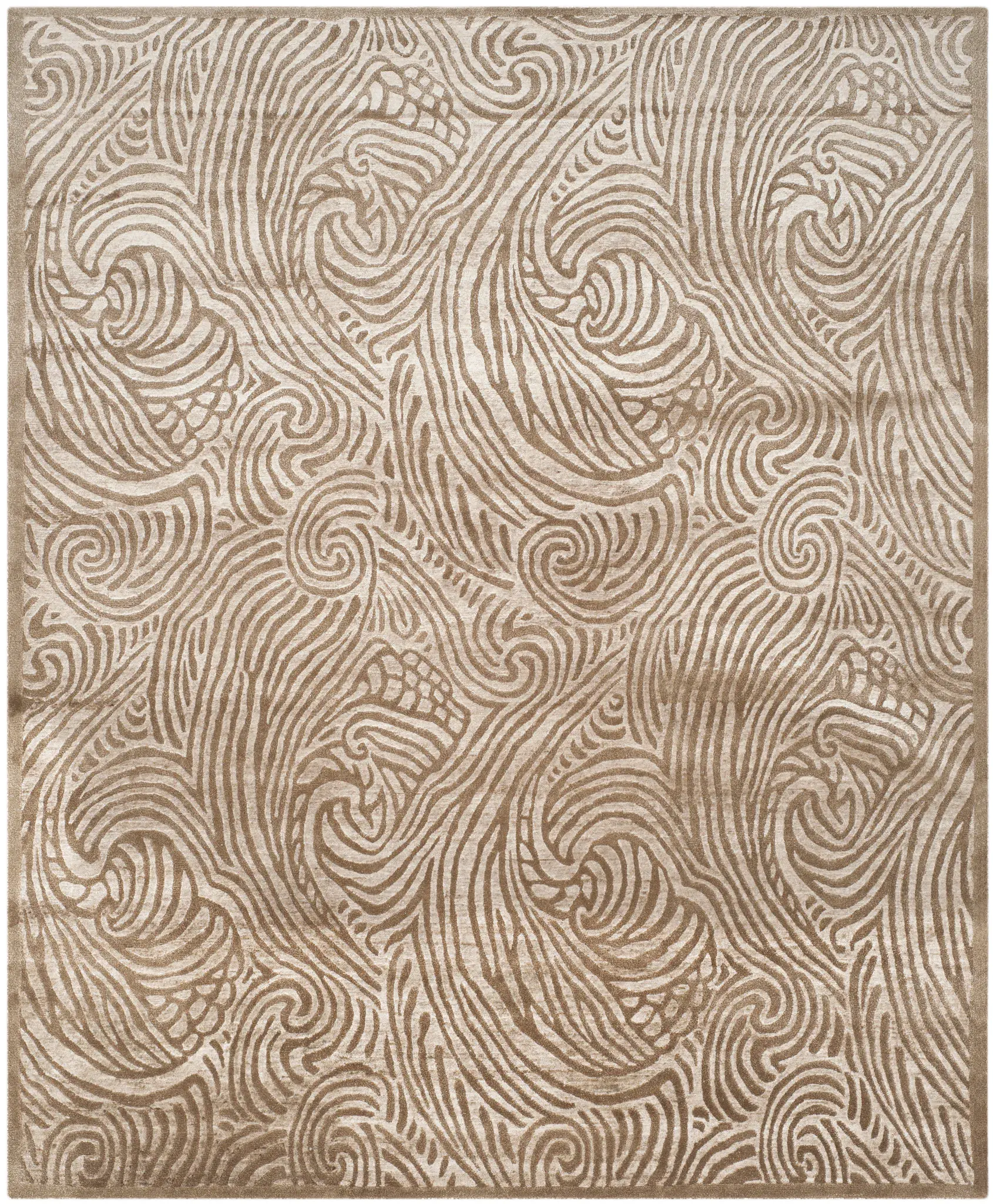 Ralph Lauren Highclere Swirling Waves Hand-Knotted Rug