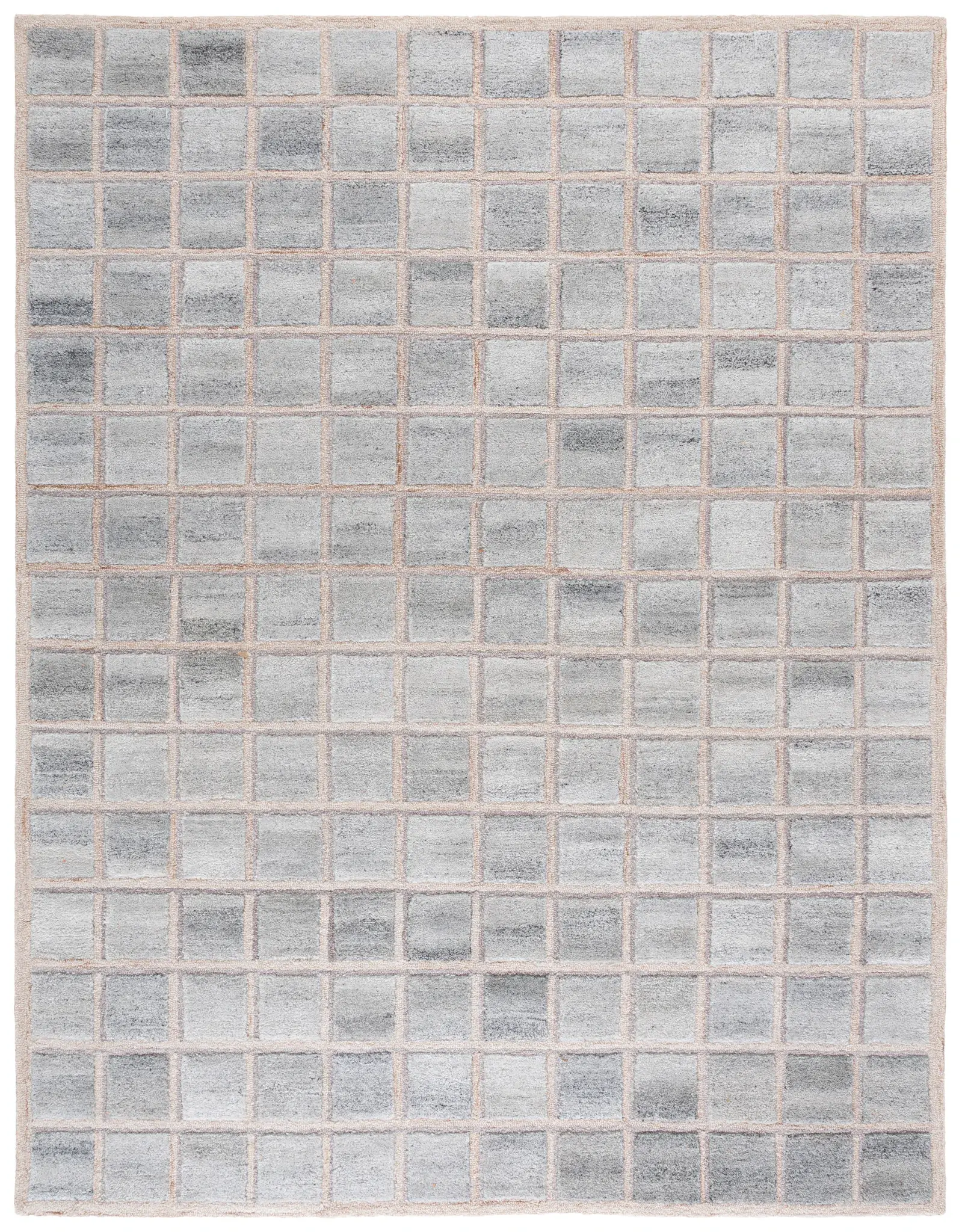 Renewal Tile Grid Hand-Tufted Rug