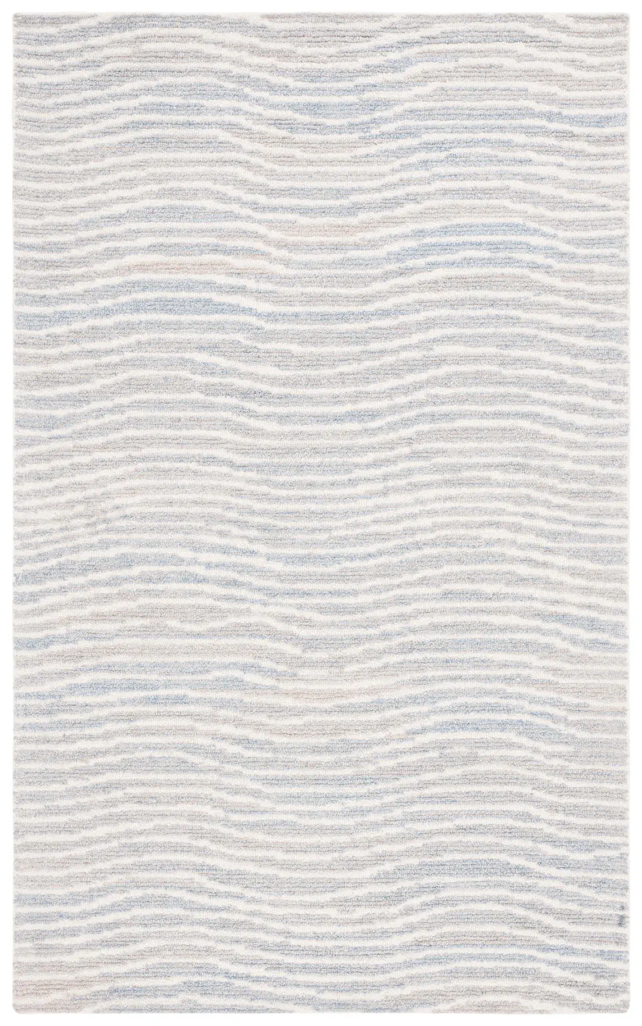 Renewal Wavy Stripe Hand-Tufted Rug