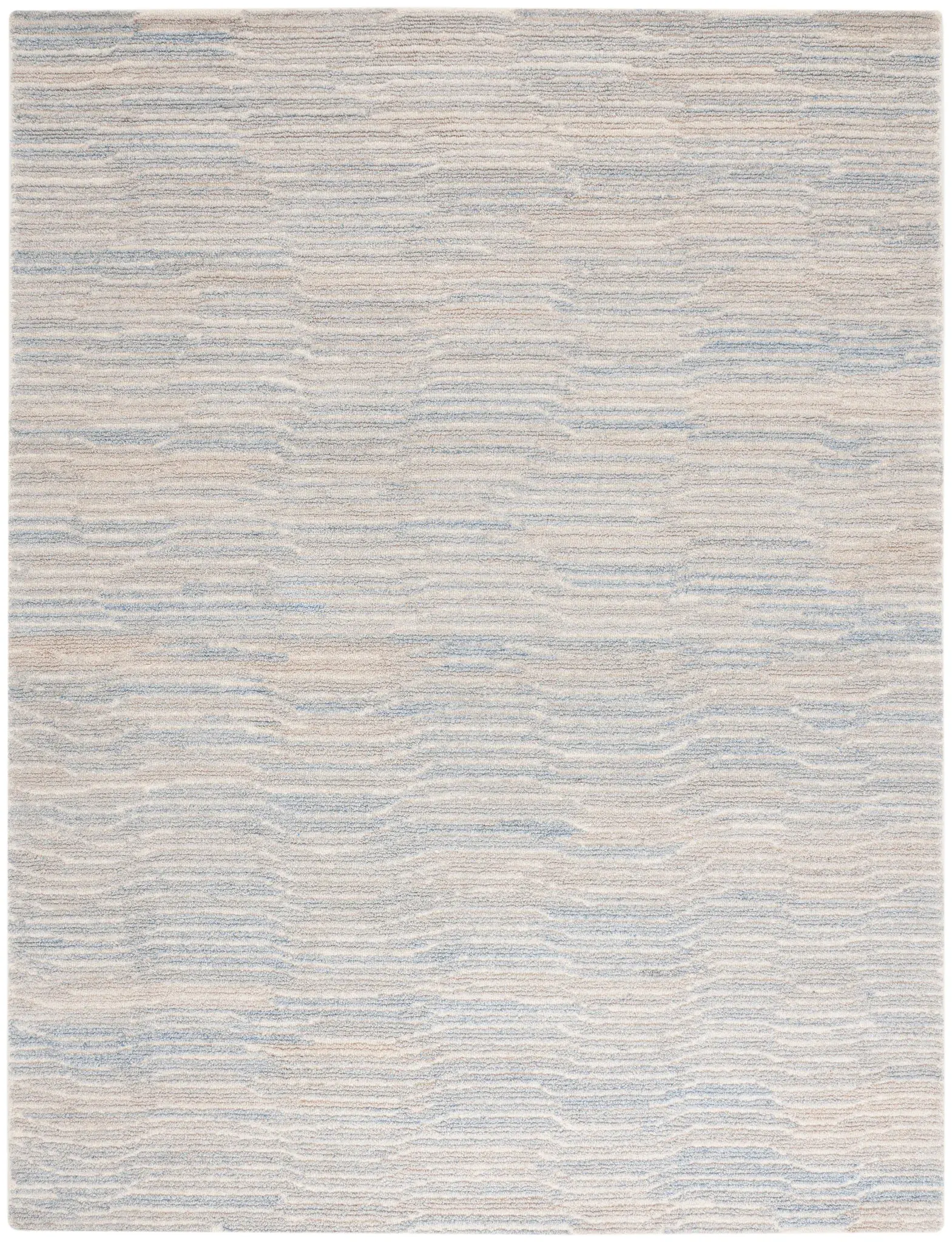 Renewal Wavy Stripe Hand-Tufted Rug
