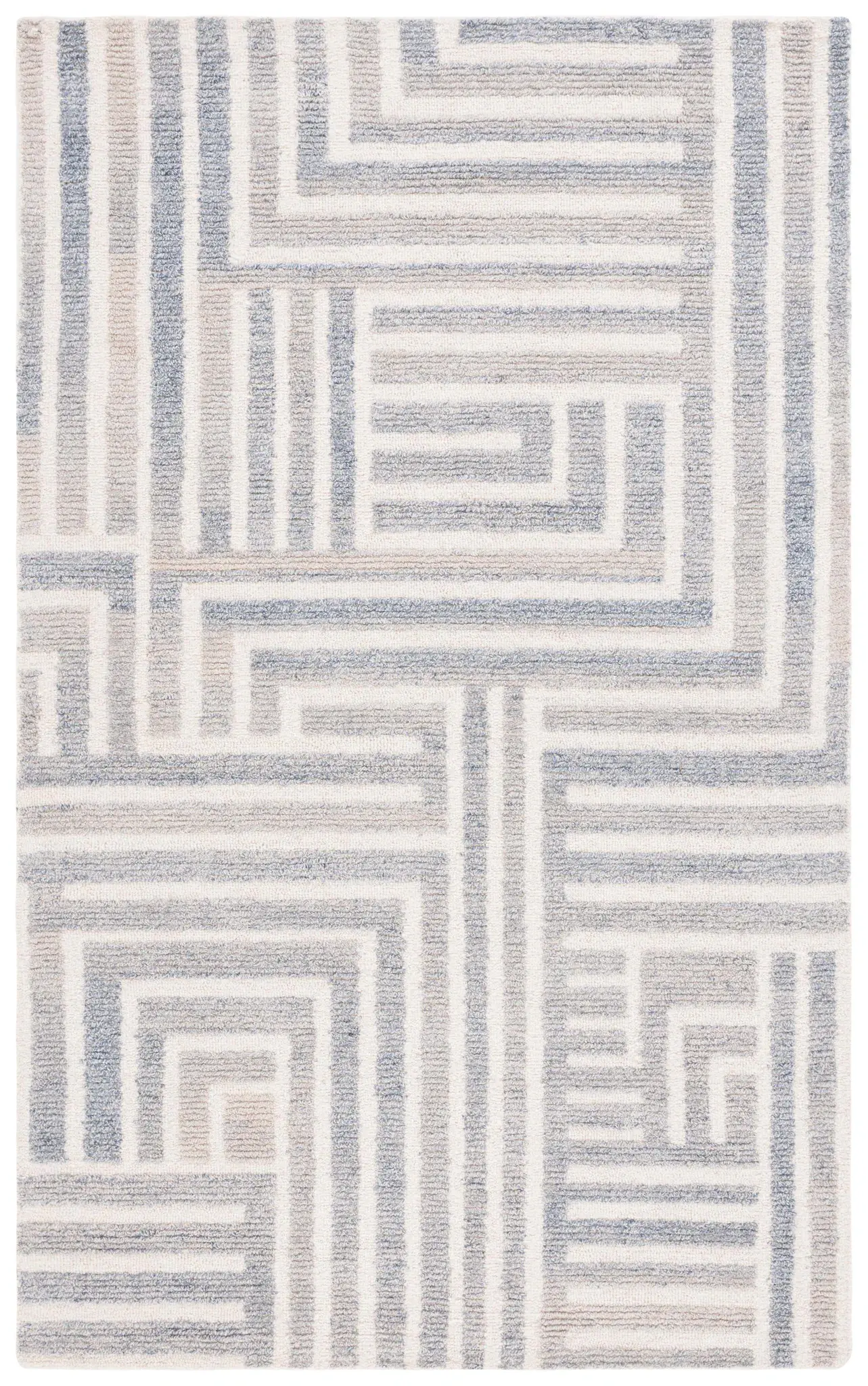 Renewal Labyrinth Stripe Hand-Tufted Rug