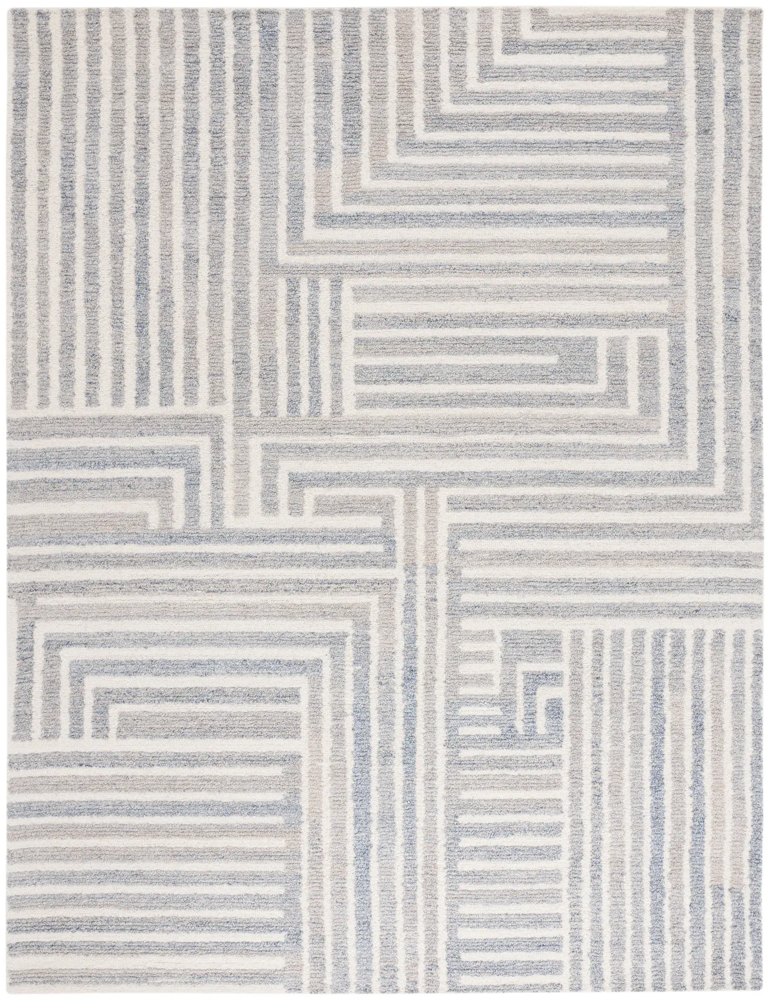 Renewal Labyrinth Stripe Hand-Tufted Rug