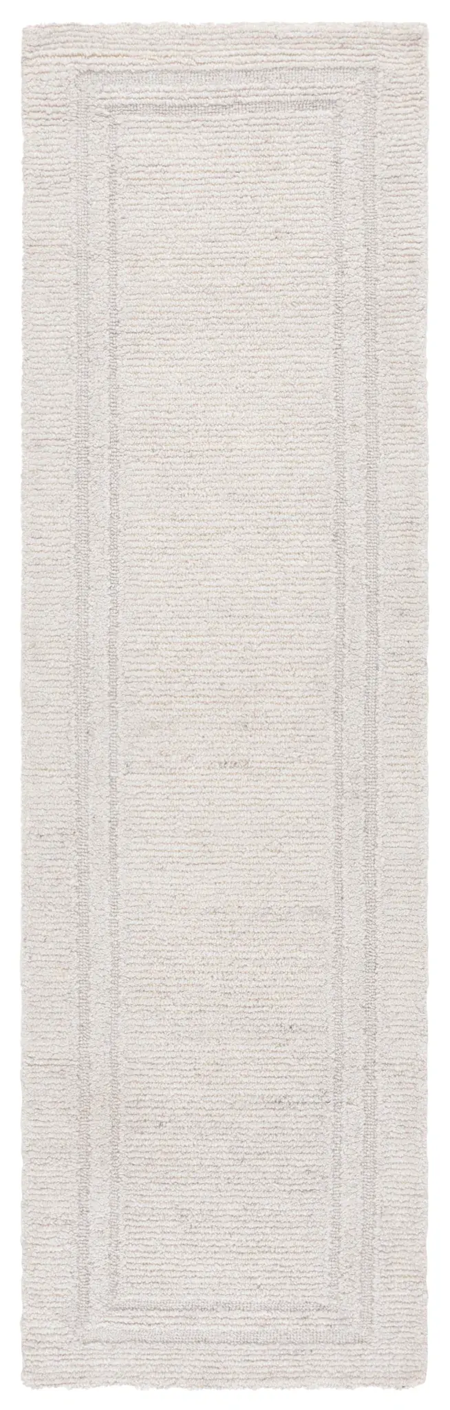 Renewal Bordered Ribbed Hand-Woven Rug