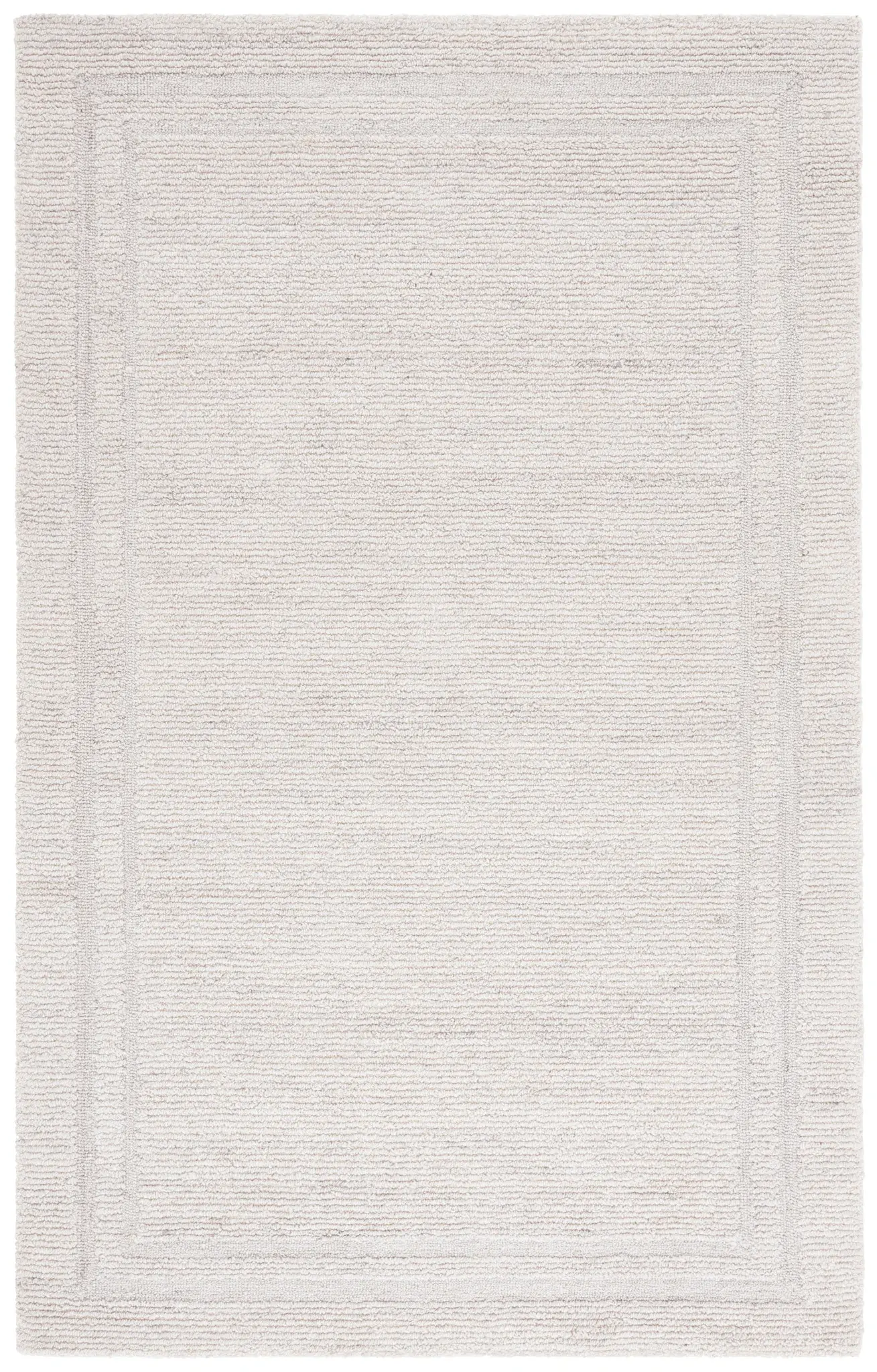 Renewal Bordered Ribbed Hand-Woven Rug