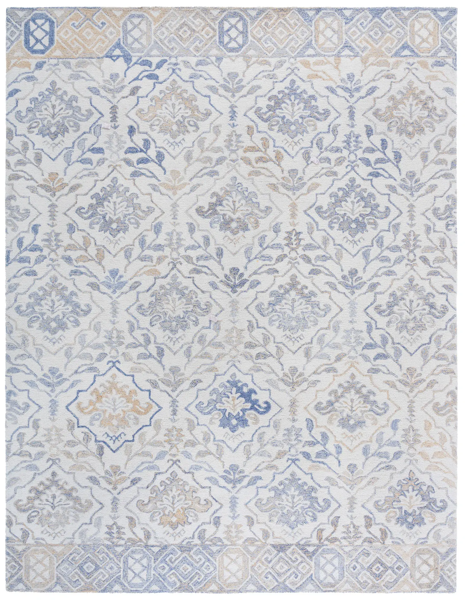 Renewal Floral Lattice Hand-Tufted Rug