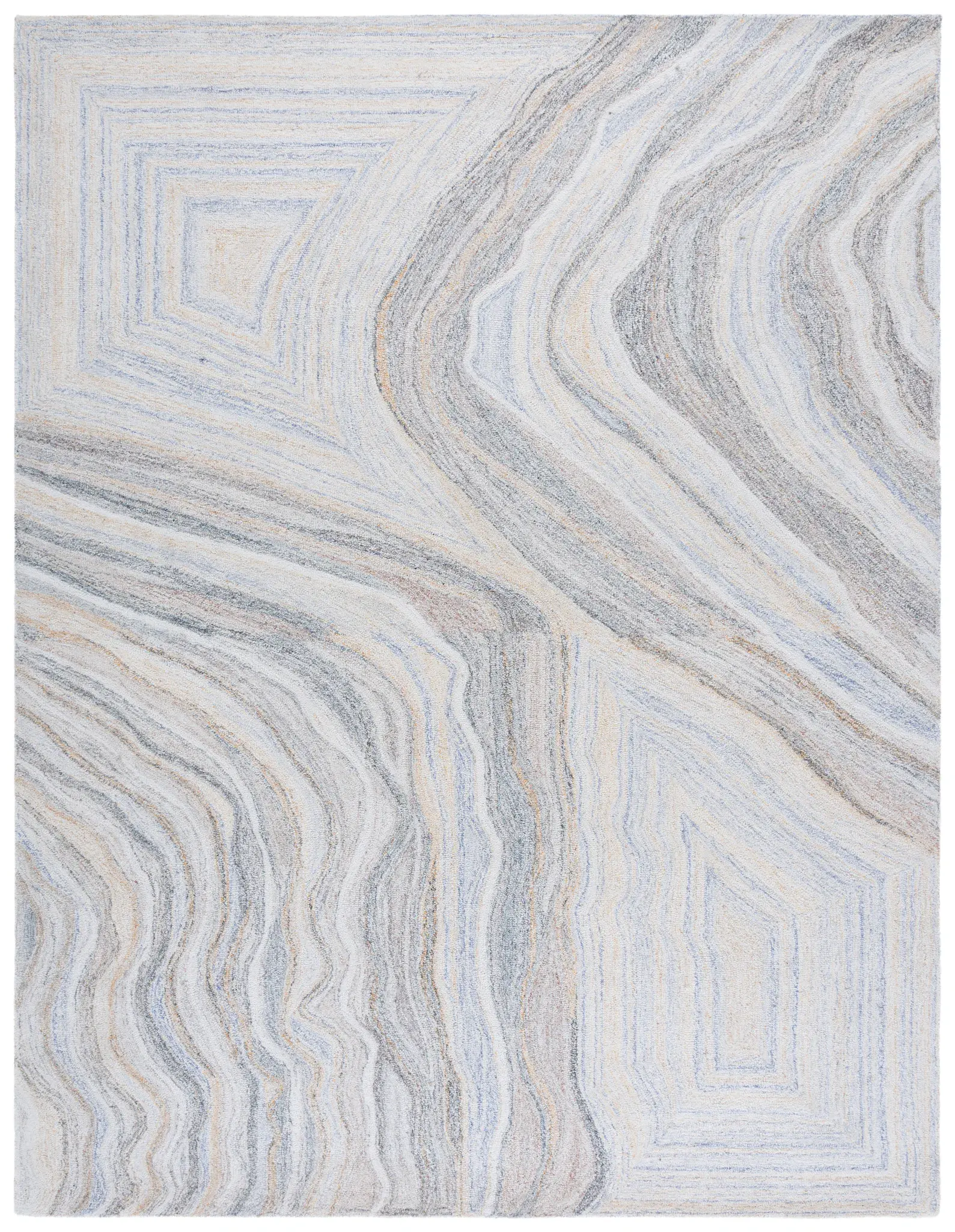 Renewal Marble Waves Hand-Tufted Rug