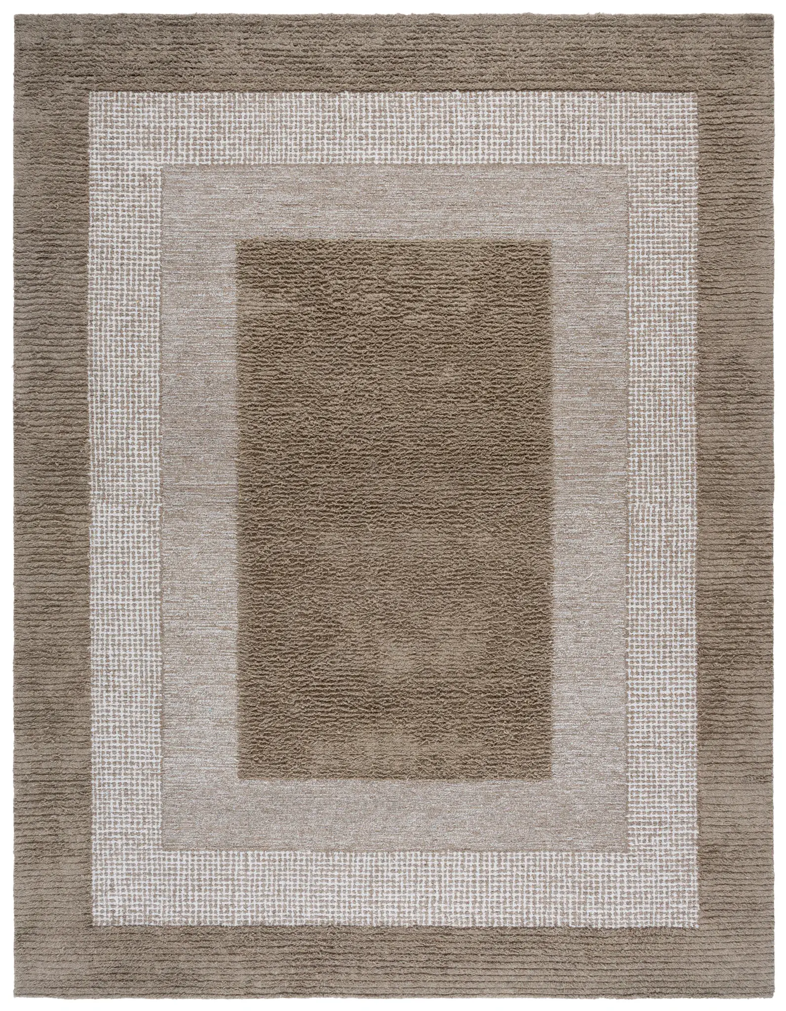 Renewal Concentric Border Hand-Tufted Rug