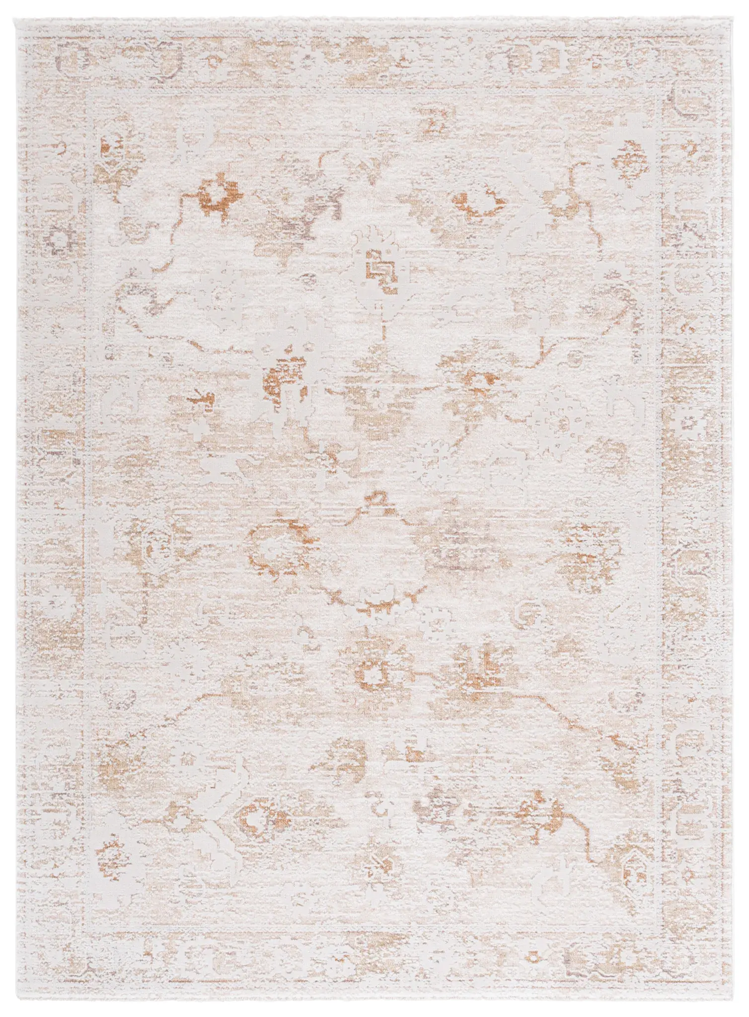 Romance Distressed Border Rug