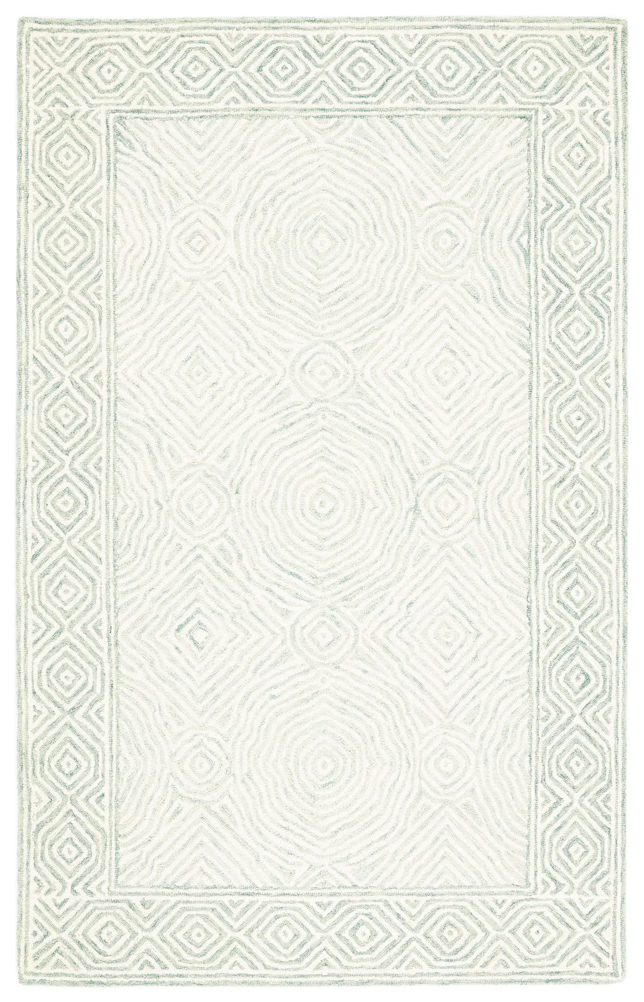 Roslyn Concentric Diamond Hand-Tufted Wool Rug