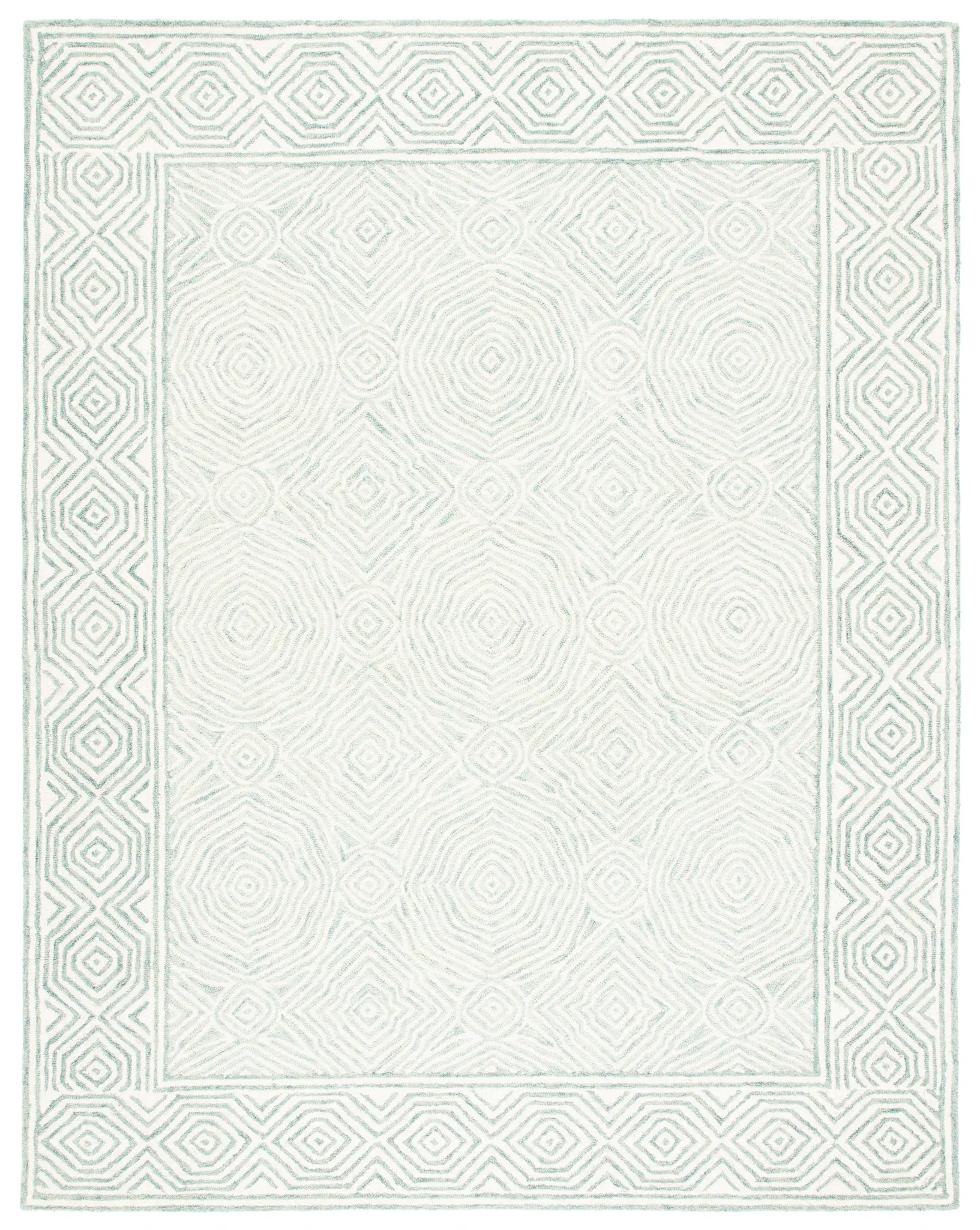Roslyn Concentric Diamond Hand-Tufted Wool Rug