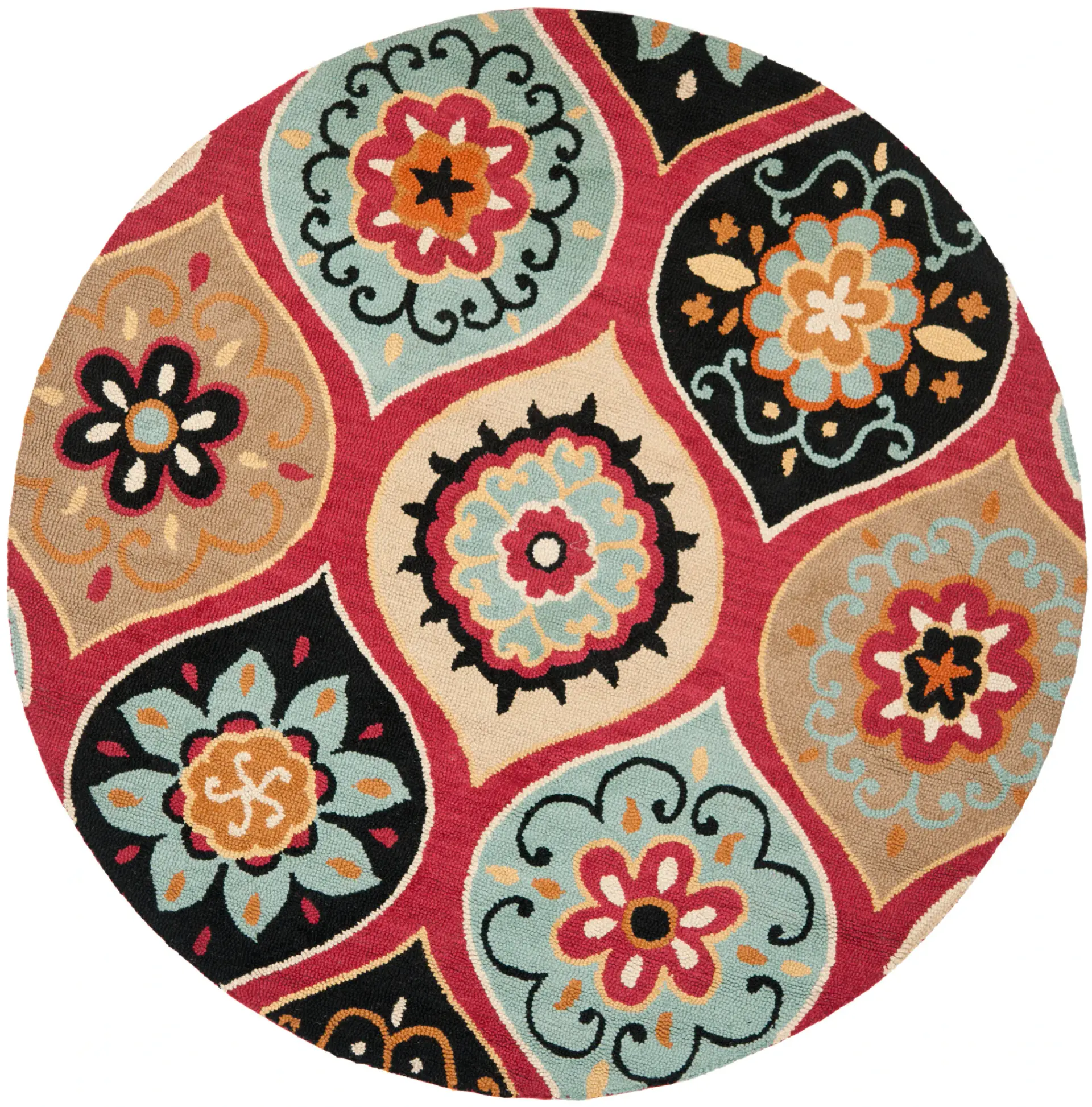 Roslyn Floral Medallion Hand-Tufted Wool Rug