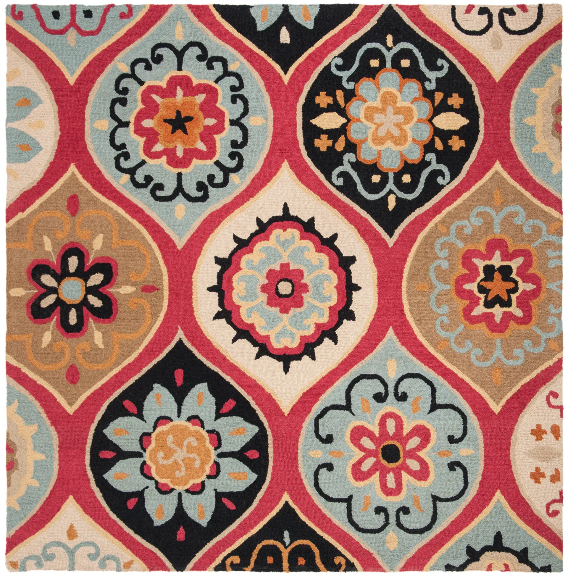 Roslyn Floral Medallion Hand-Tufted Wool Rug