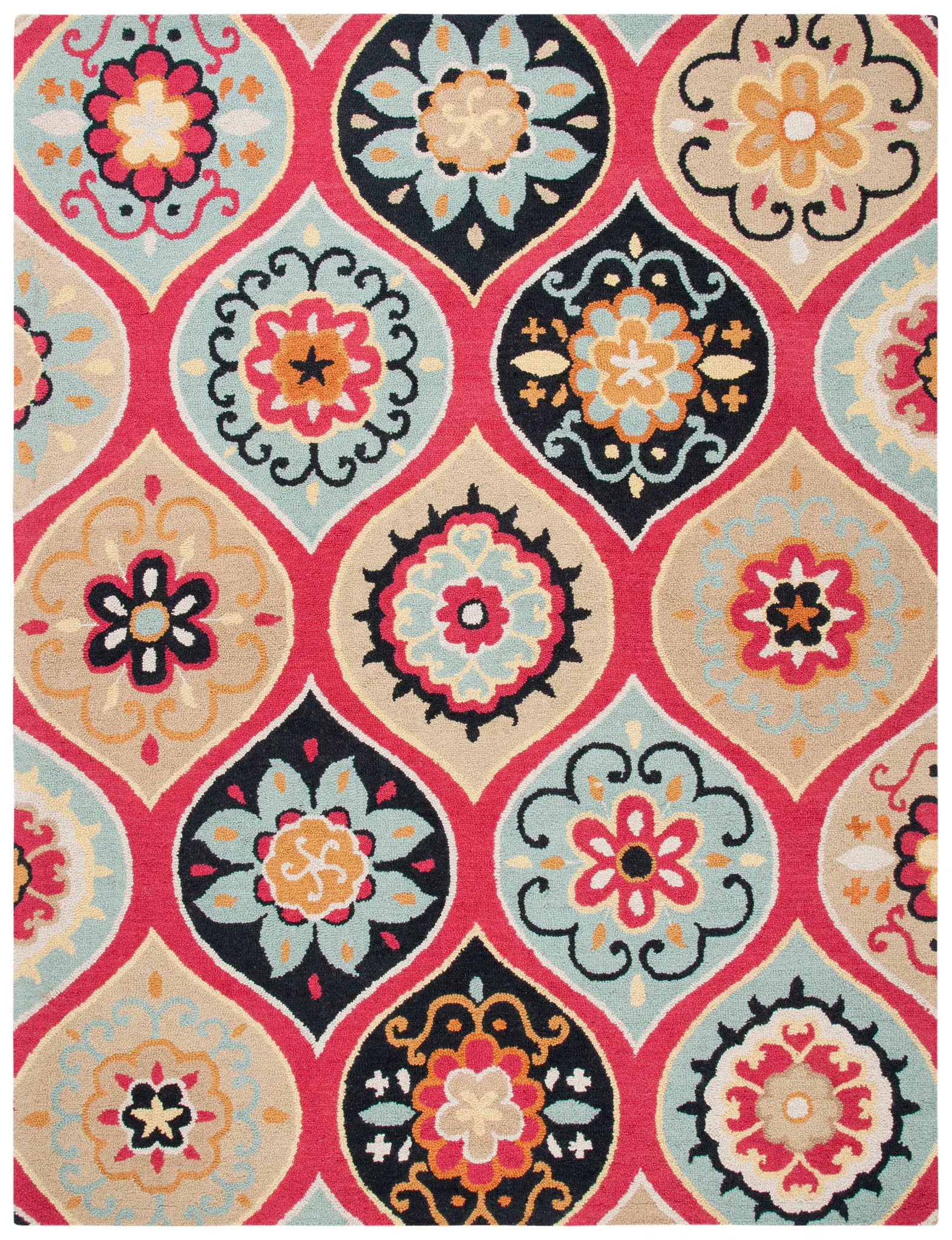 Roslyn Floral Medallion Hand-Tufted Wool Rug
