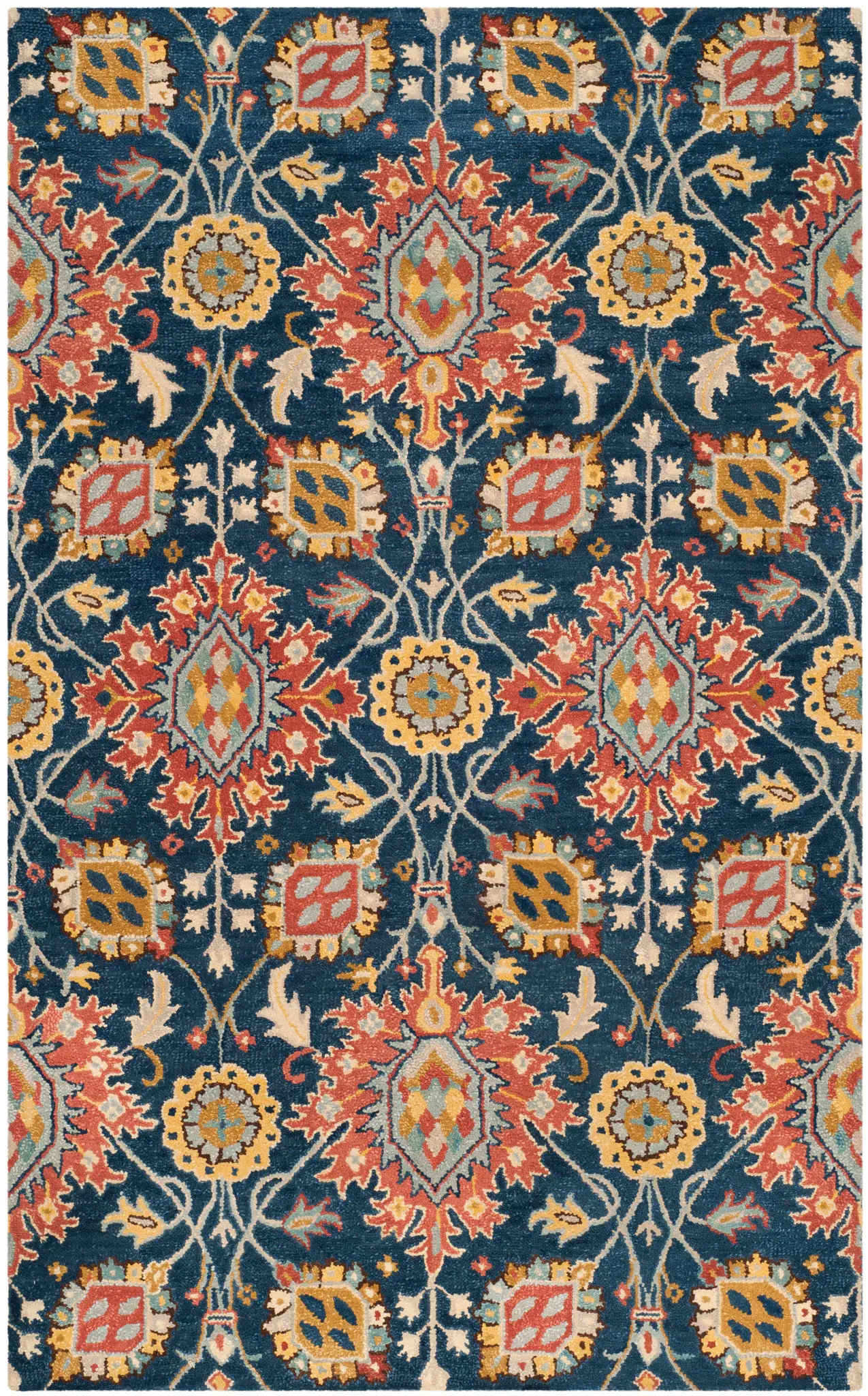 Roslyn Floral Lattice Hand-Tufted Wool Rug