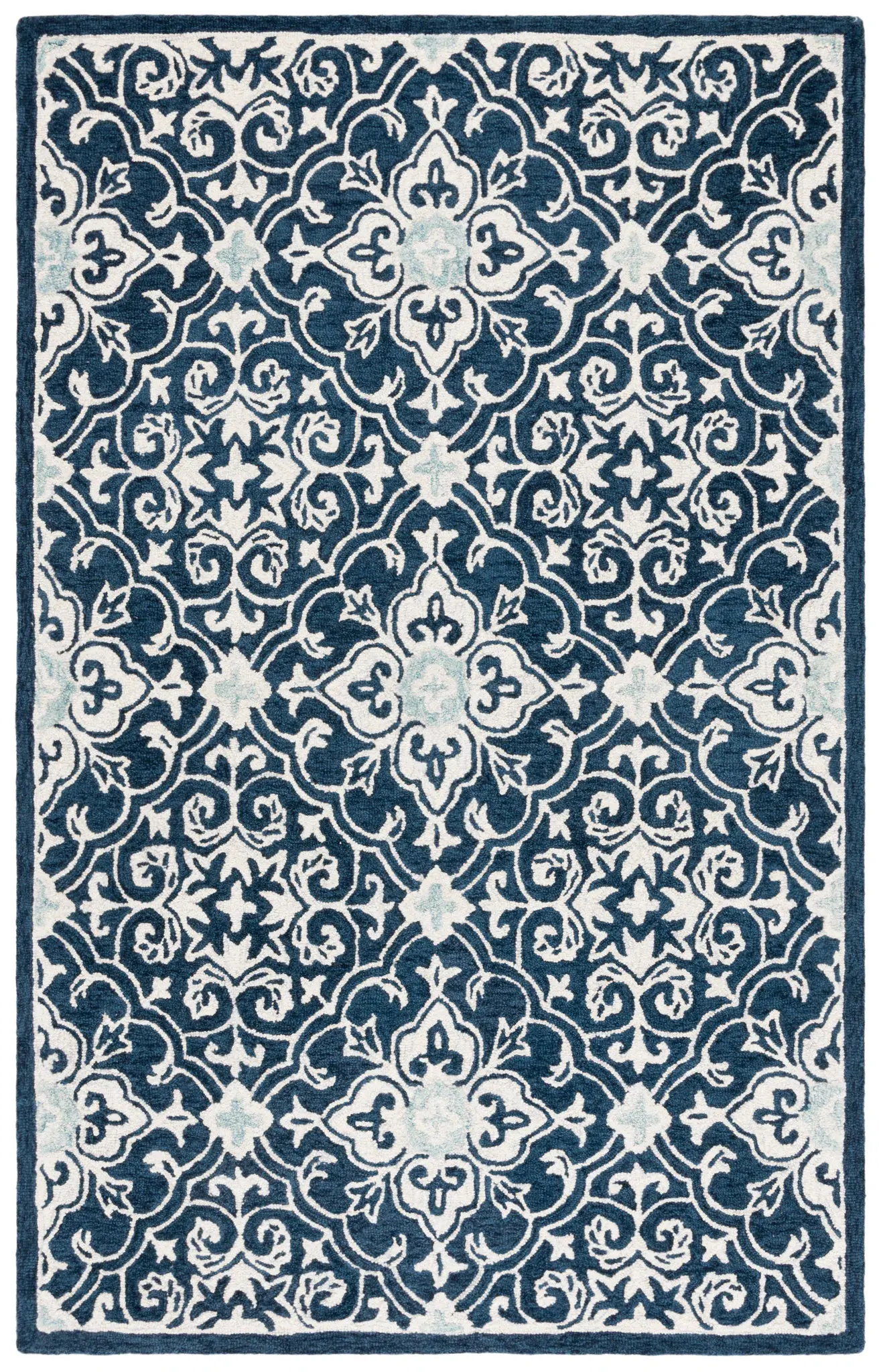 Roslyn Interlocking Tile Hand-Tufted Wool Rug