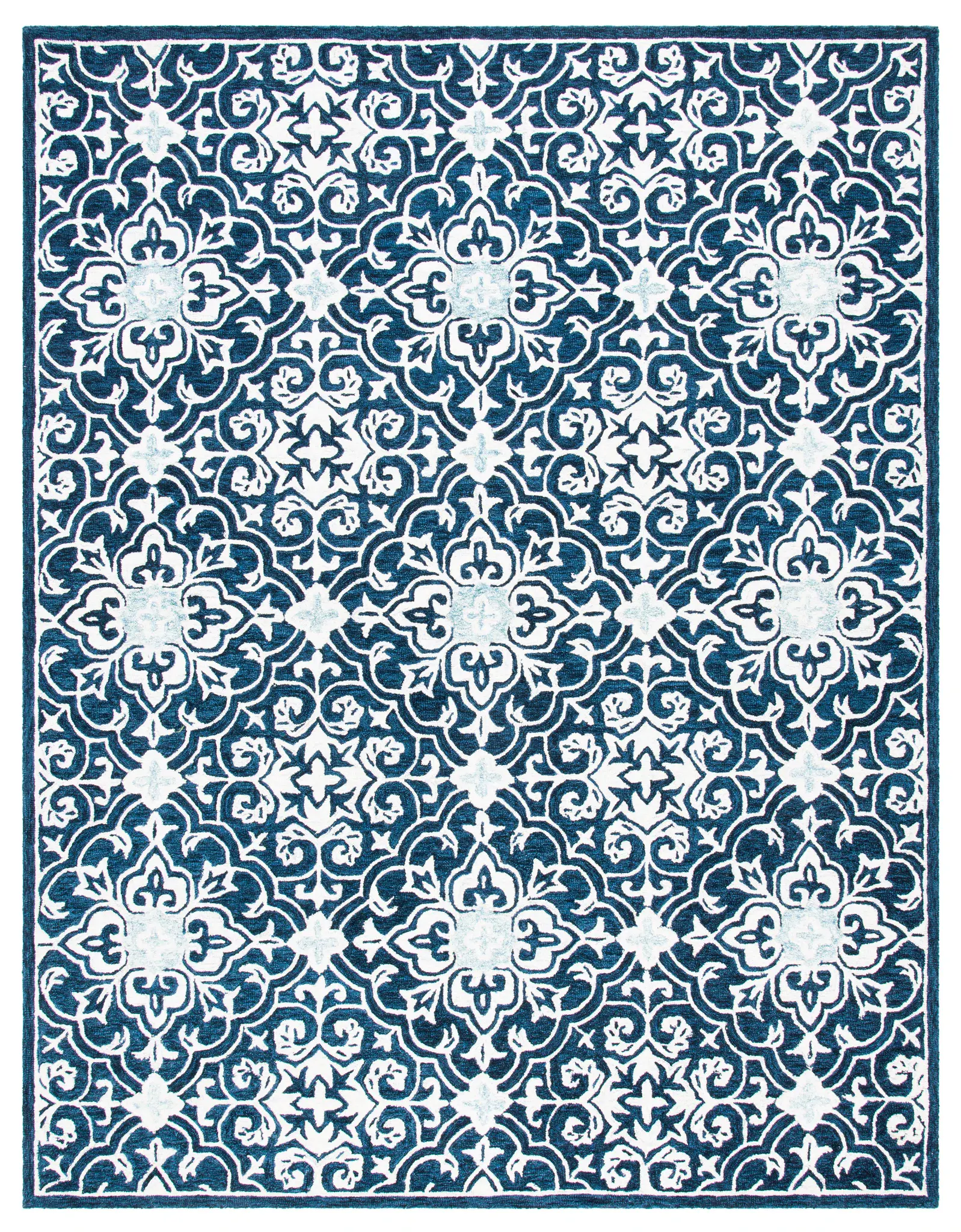 Roslyn Interlocking Tile Hand-Tufted Wool Rug