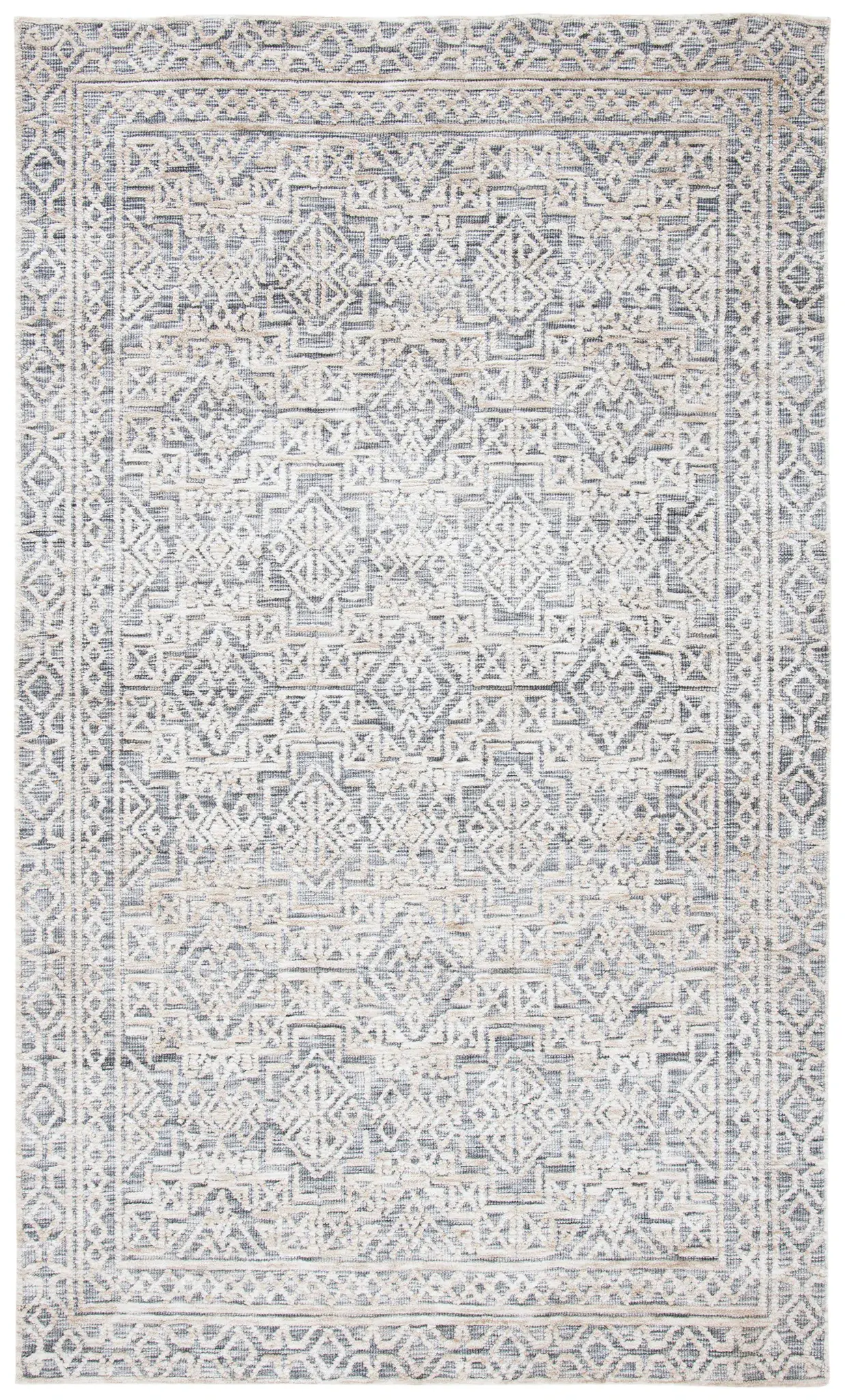Roslyn Geometric Diamond Hand-Loomed Rug