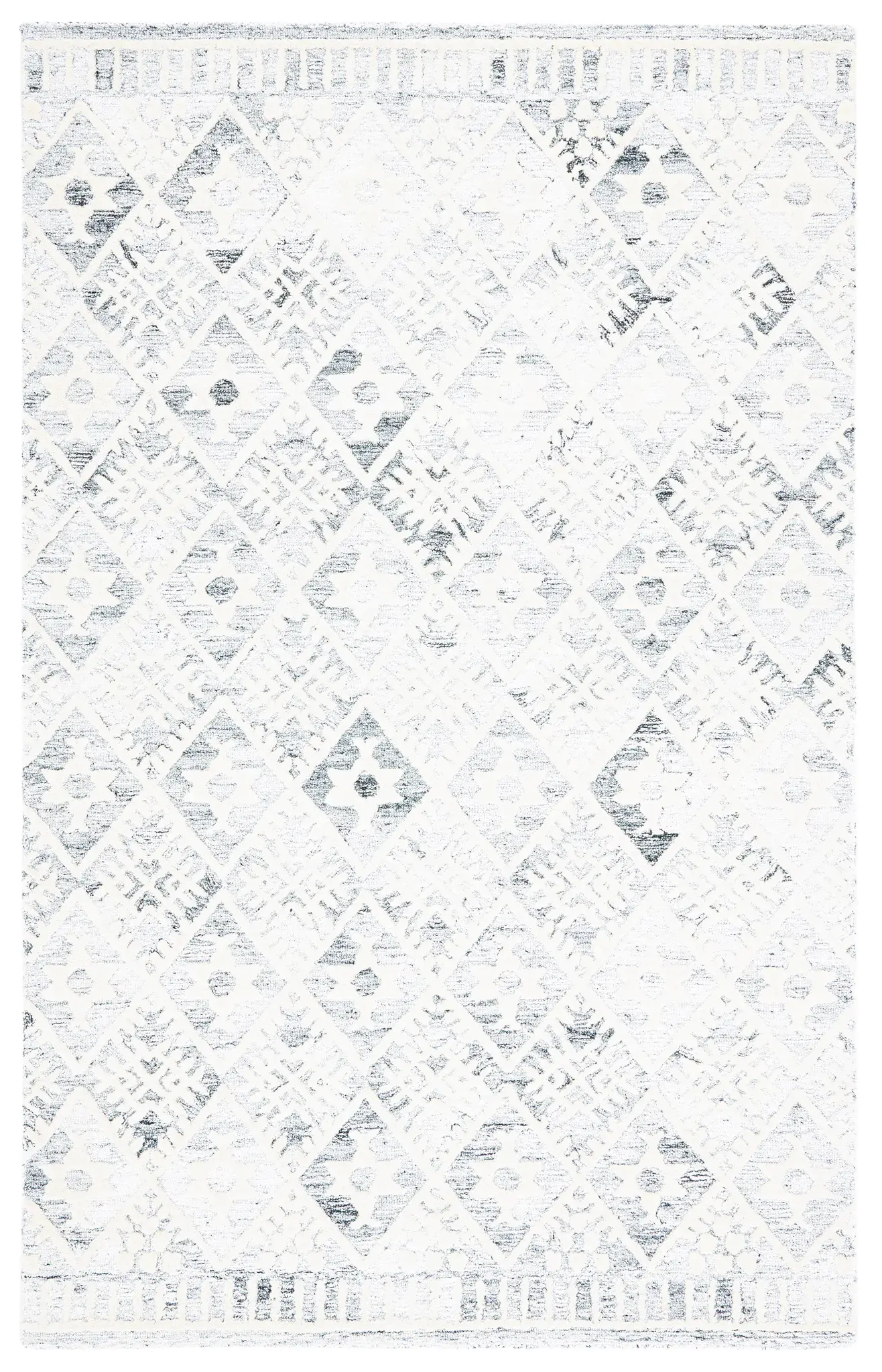 Roslyn Diamond Grid Hand-Tufted Rug